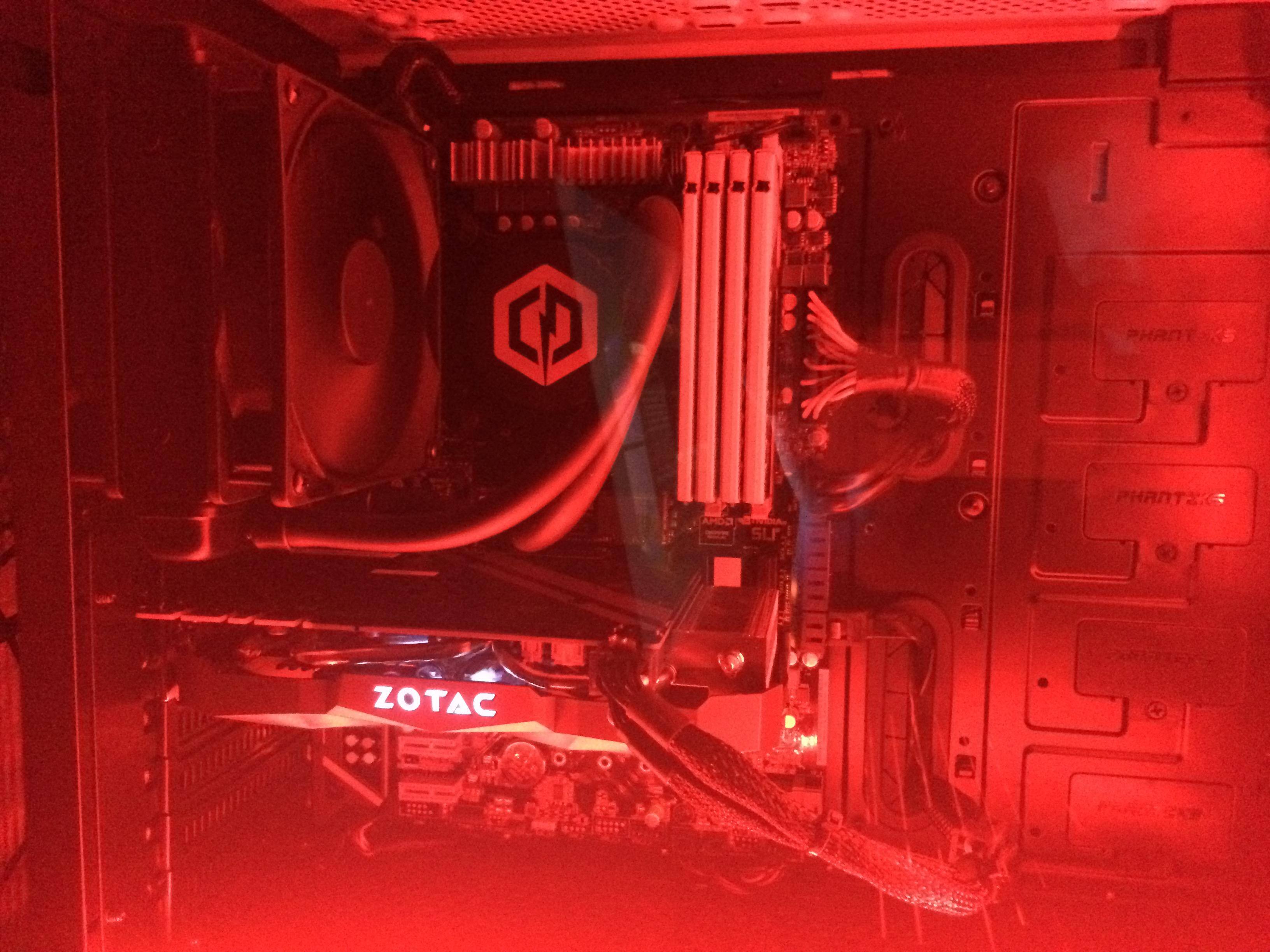 CyberPowerPC Gamer Panzer Desktop Intel Core i7 7700K 32GB Memory