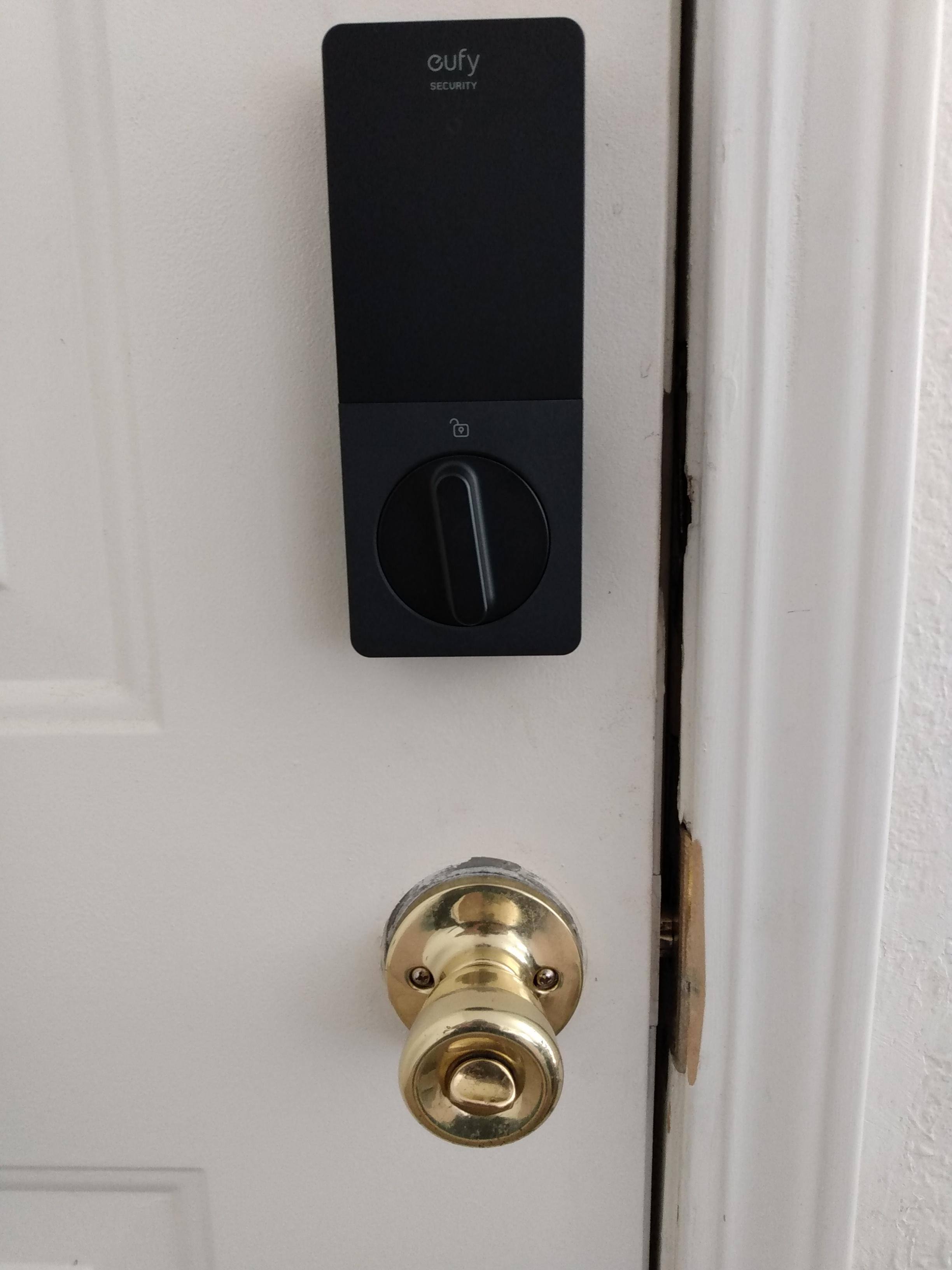 Door needs a new lockset and a touchup, click to load a larger version