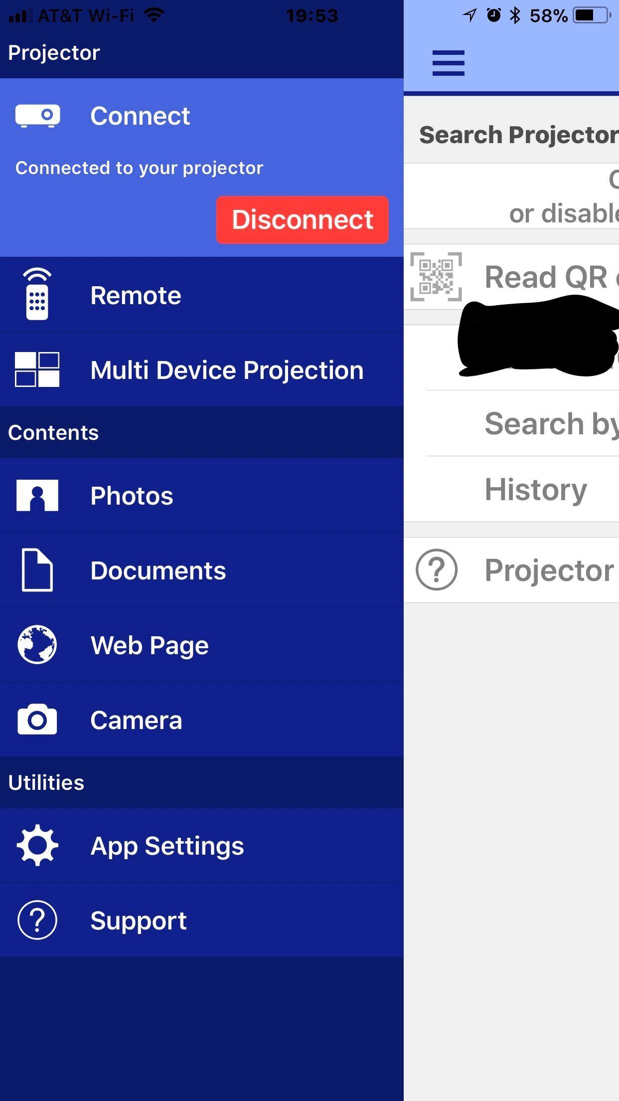 Screen print of the app, click to load a larger version