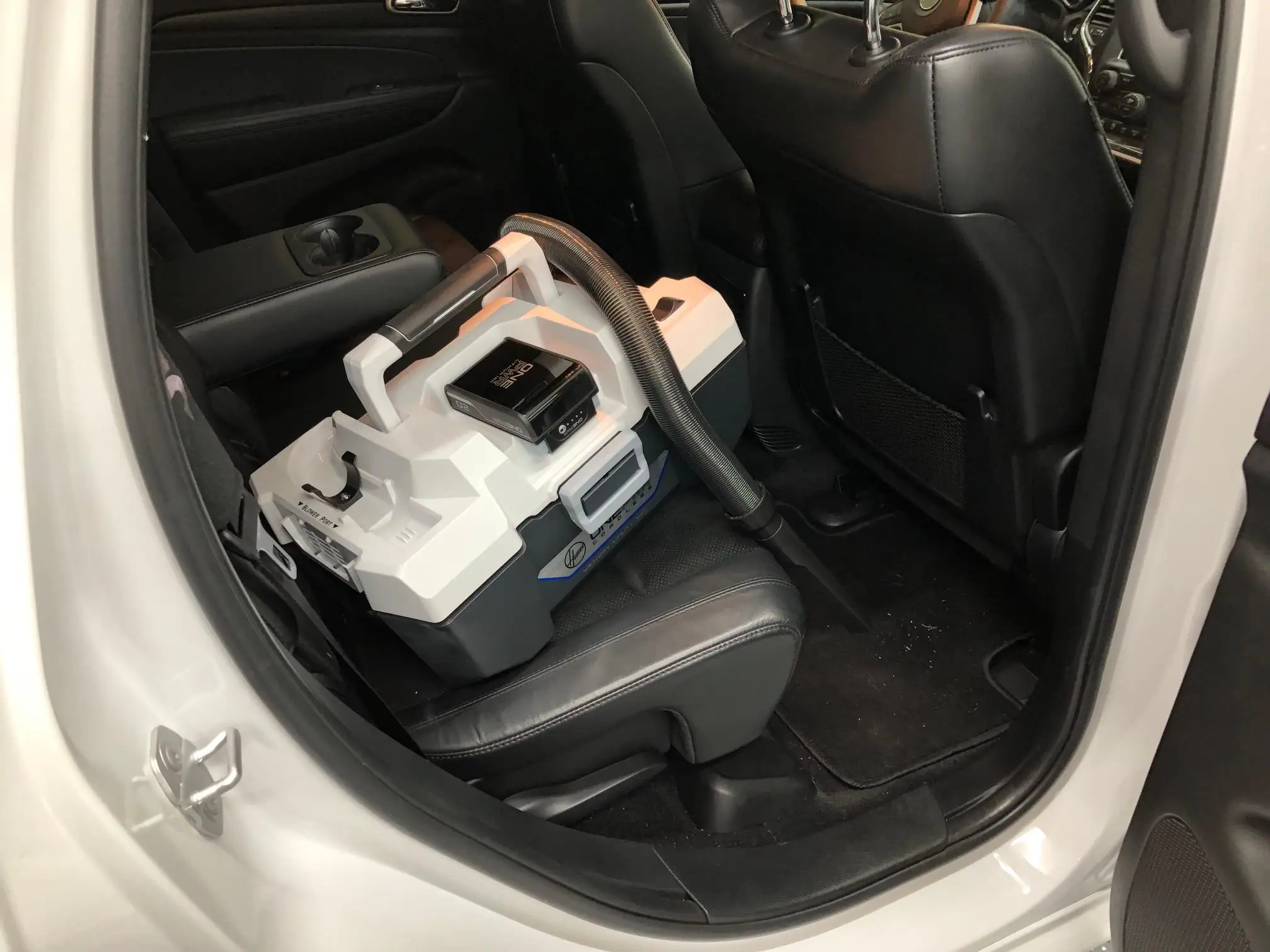 Fits nicely on the seat of our SUV, click to load a larger version