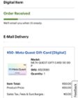 $50- Meta Quest Gift Card [Digital] Meta Quest Gift Card 50 DDP - Best Buy