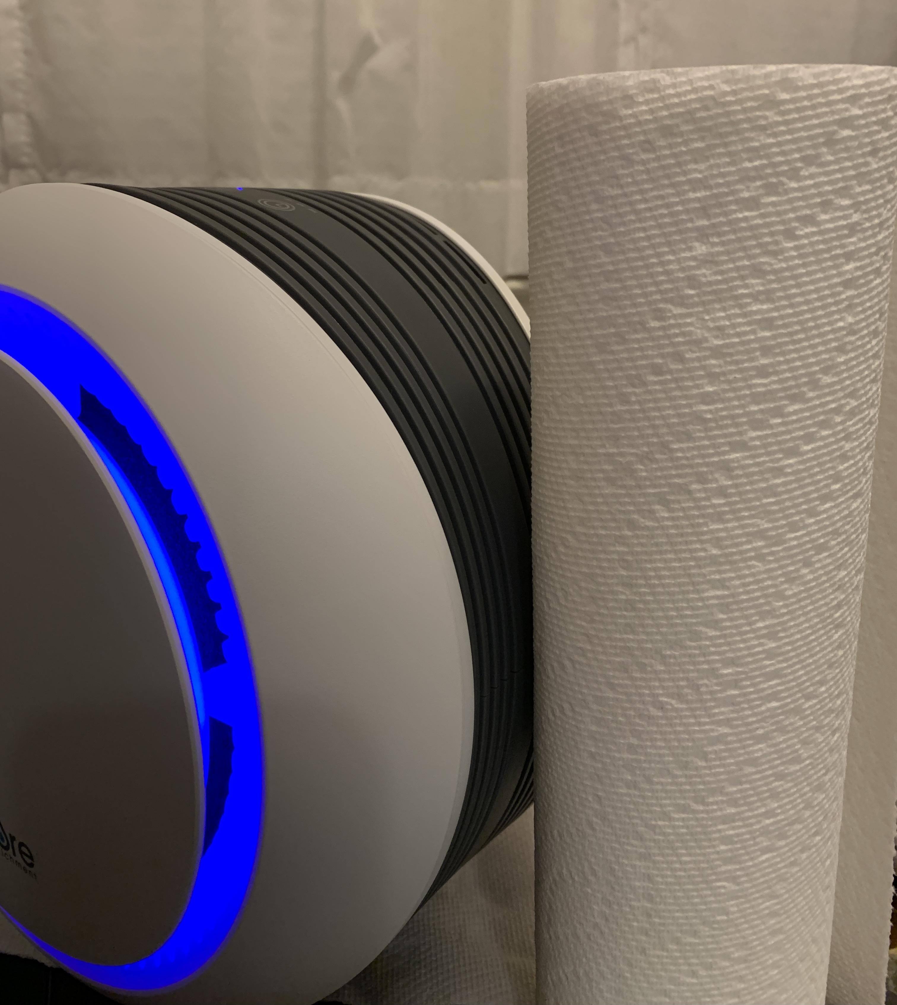 shown next to a standard roll of hdx paper towels, click to load a larger version