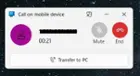 Able to make, take, and manage phone calls from iPhone, click to load a larger version