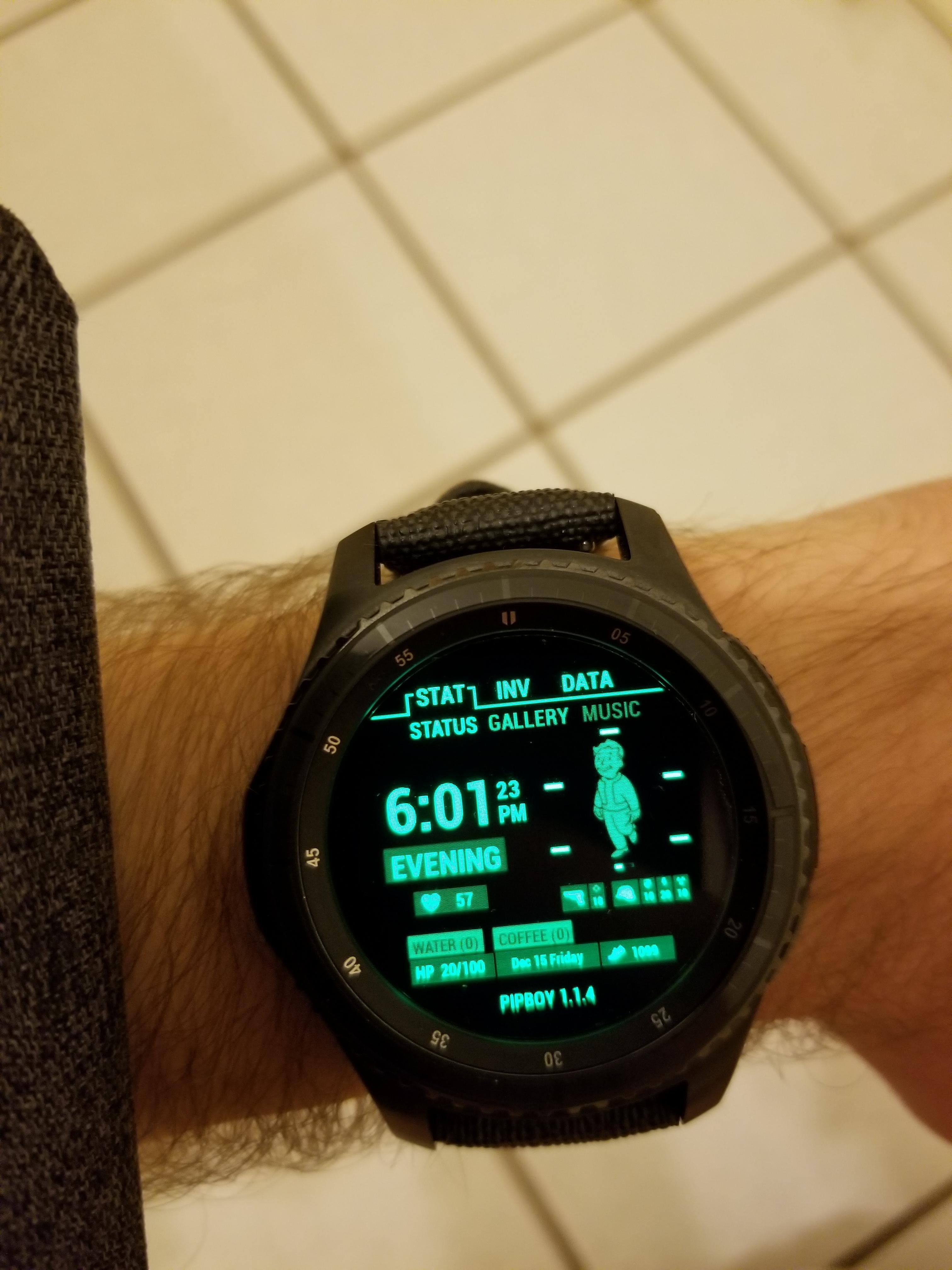Pipboy watch face ;D, click to load a larger version