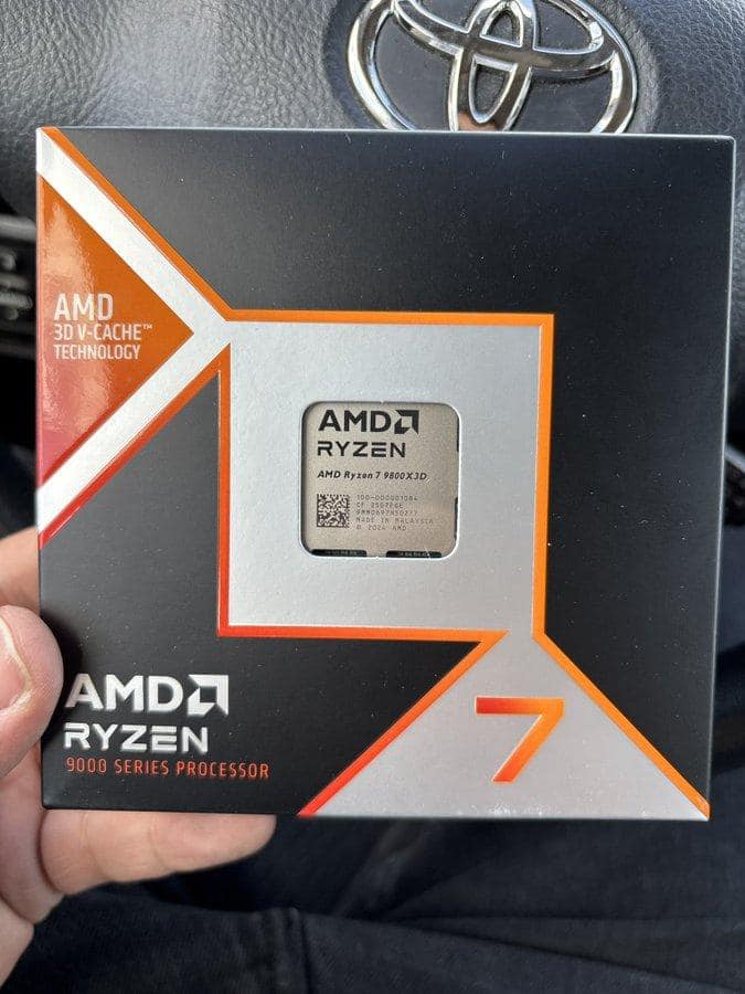 🔥 AMD Ryzen 7 9800X3D 5.20GHz CPU 100-100001084WOF FACTORY