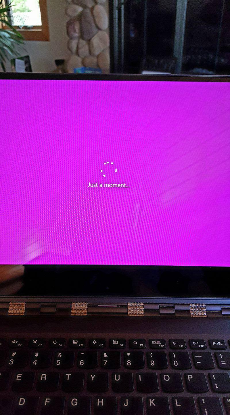 After registering, error message came up then this. Been 2 hours now. Shut off and turned back on still same thing., click to load a larger version