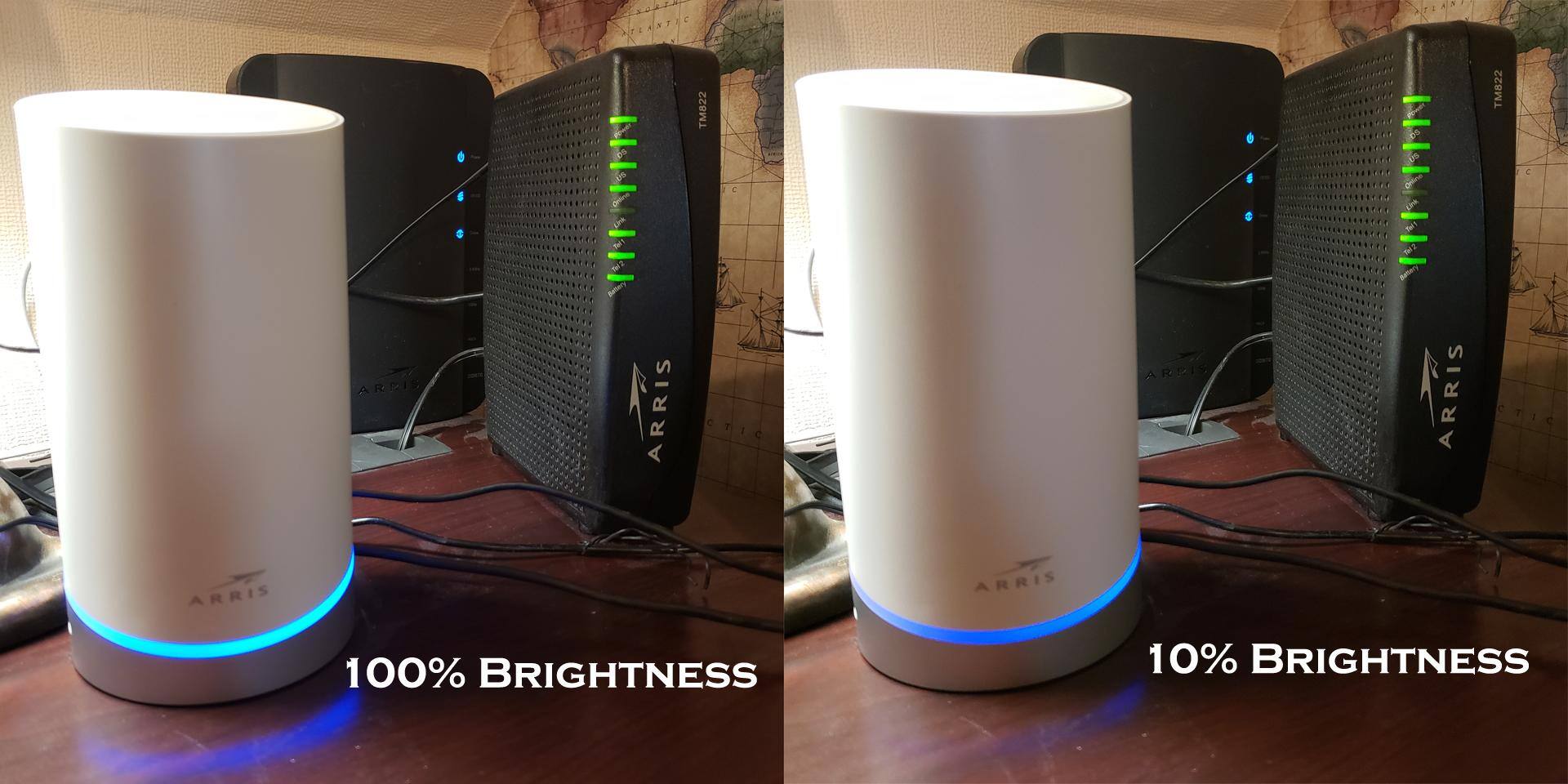router at max/min LED brightness, click to load a larger version