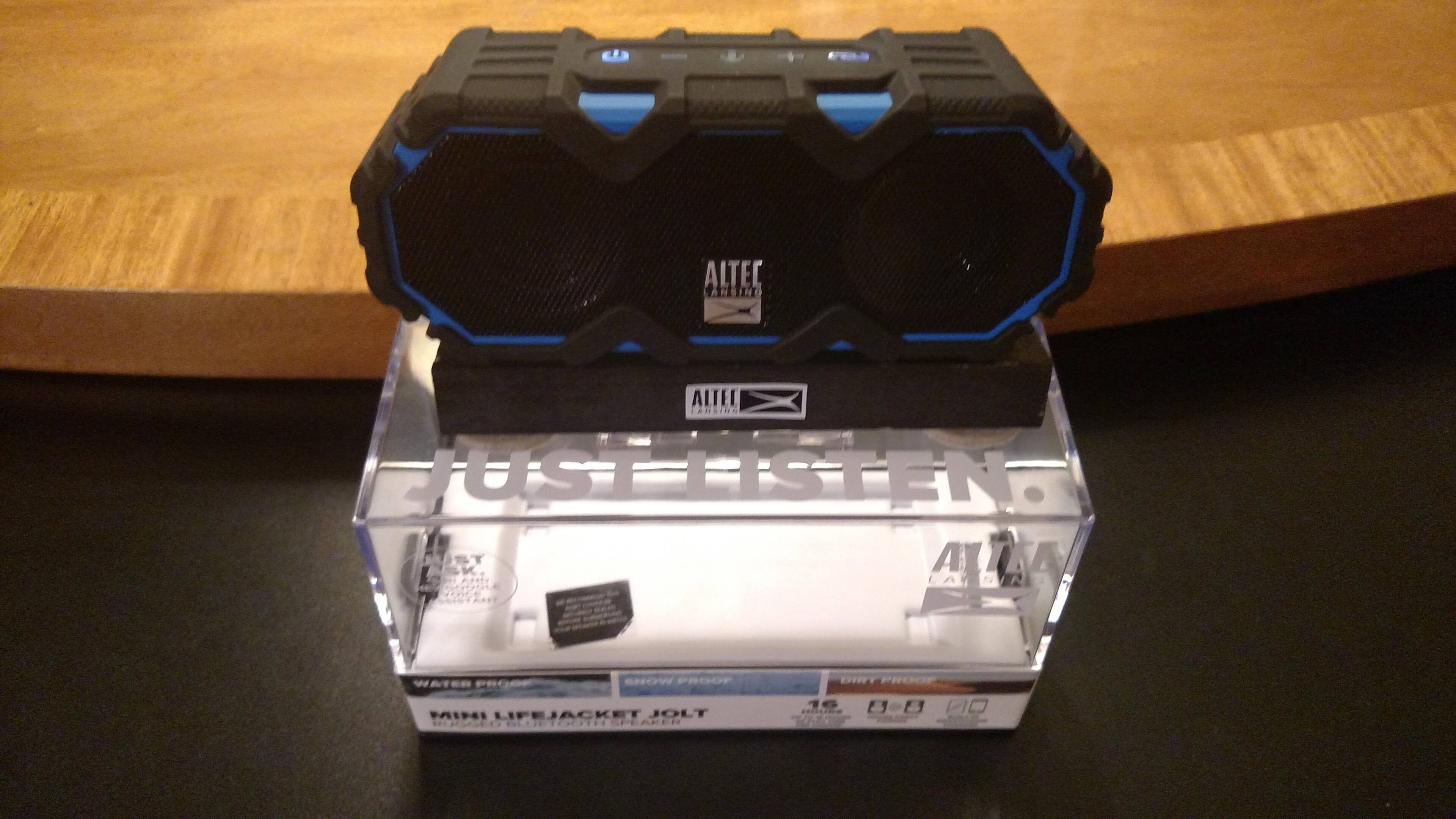 Just is it states on the package "Just Listen", click to load a larger version