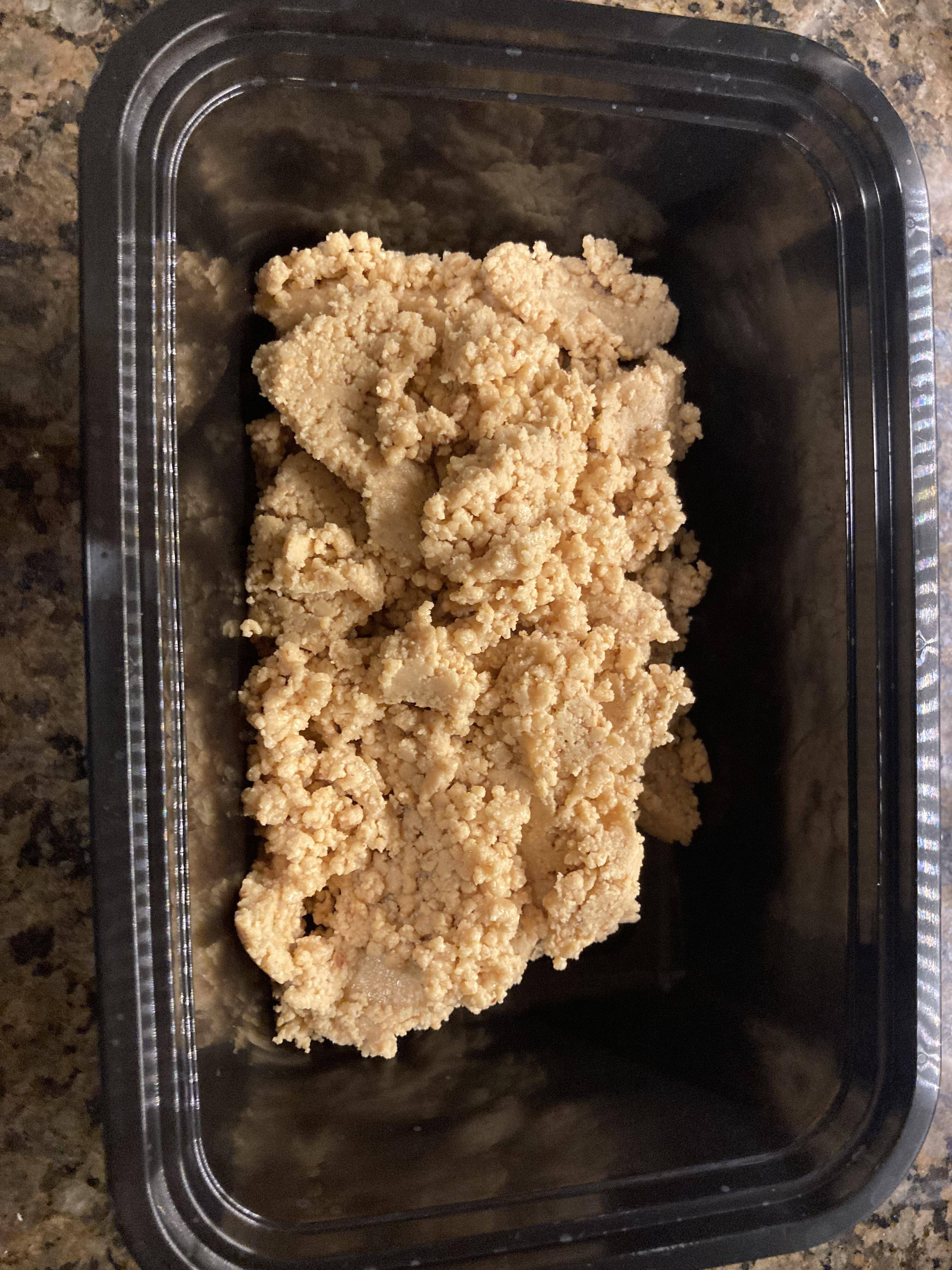 Peanut butter (crumble) after - not creamy, click to load a larger version