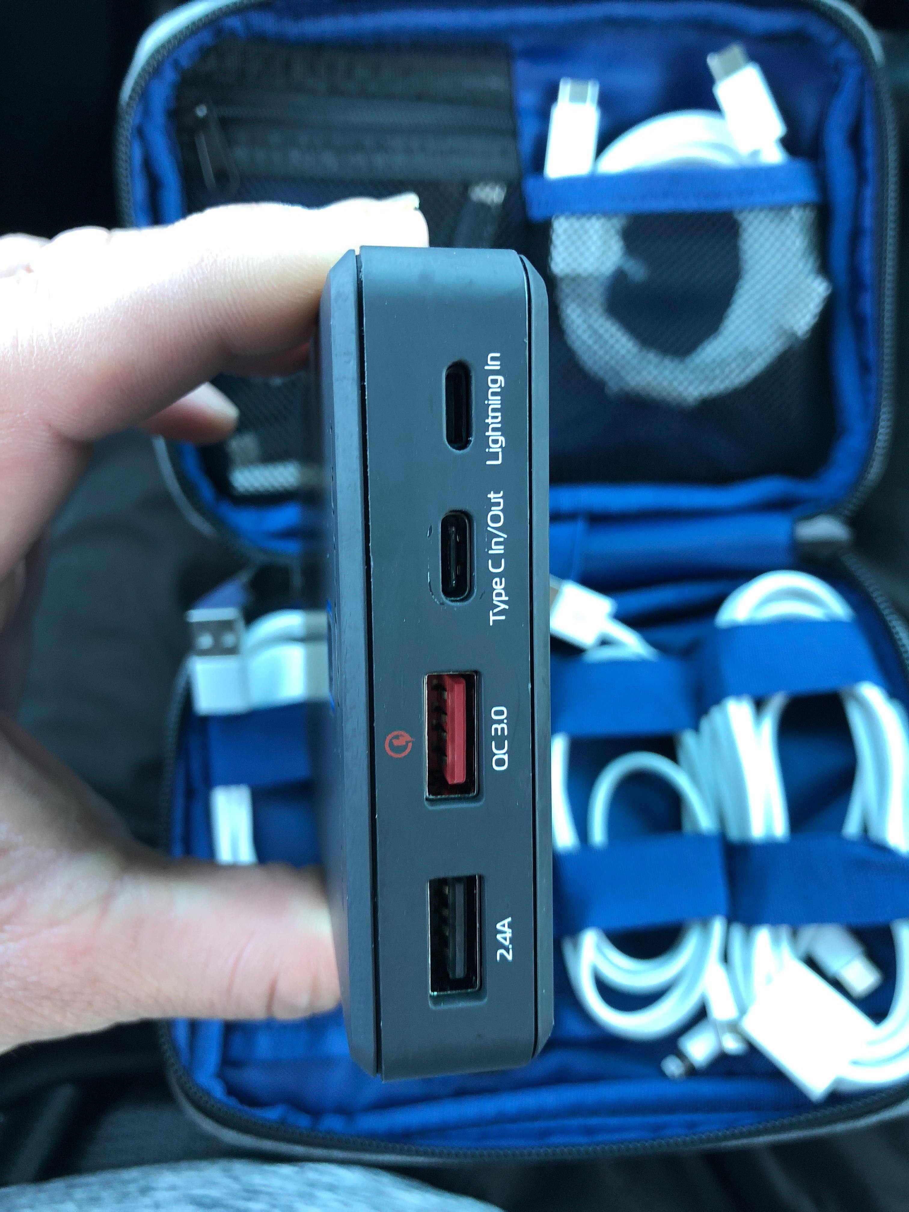 All the ports. Way faster if you use your cport charger to charge it a fast cord., click to load a larger version