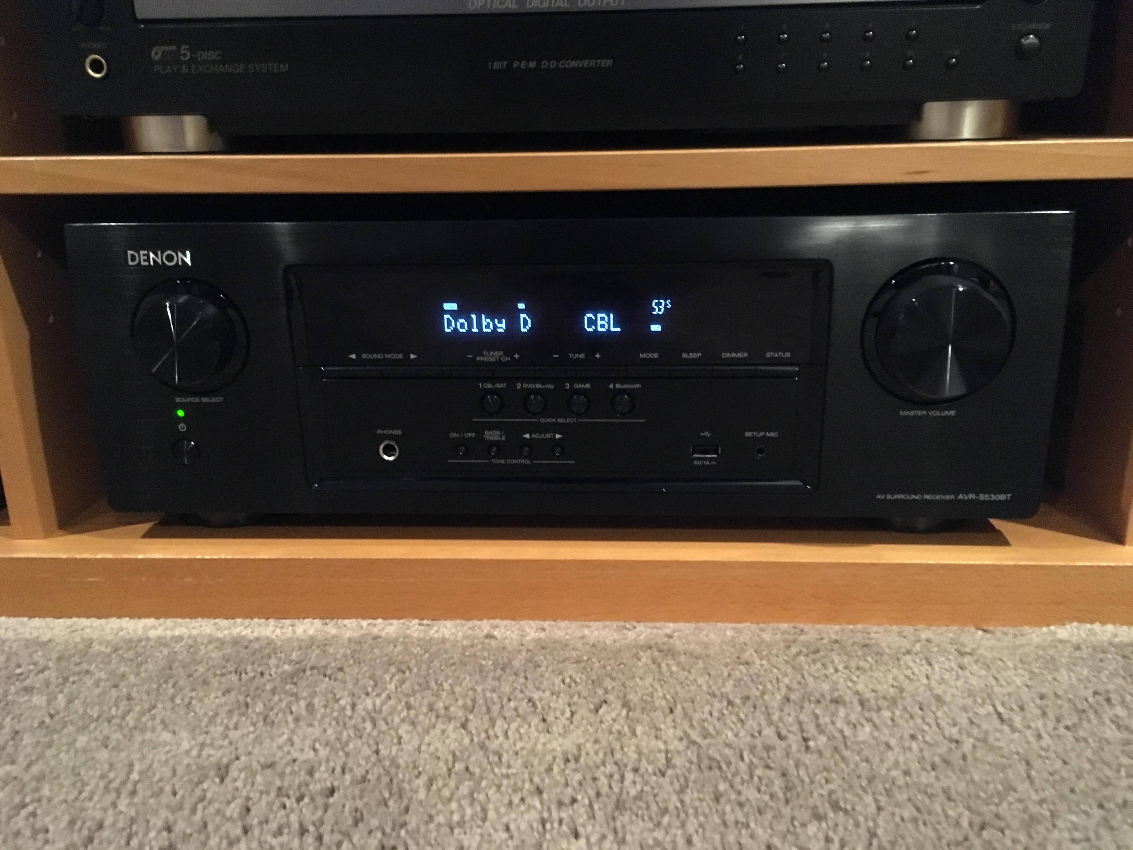 Denon AVR 5.2, click to load a larger version