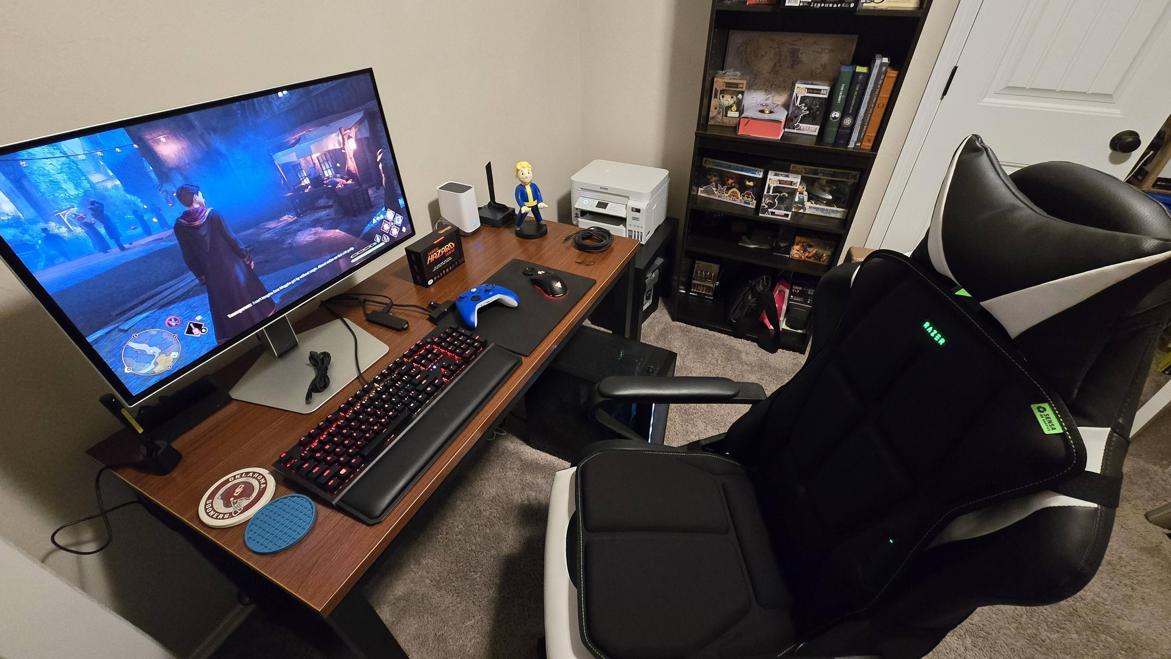 Freyja on a Racing Style Gaming Chair, click to load a larger version