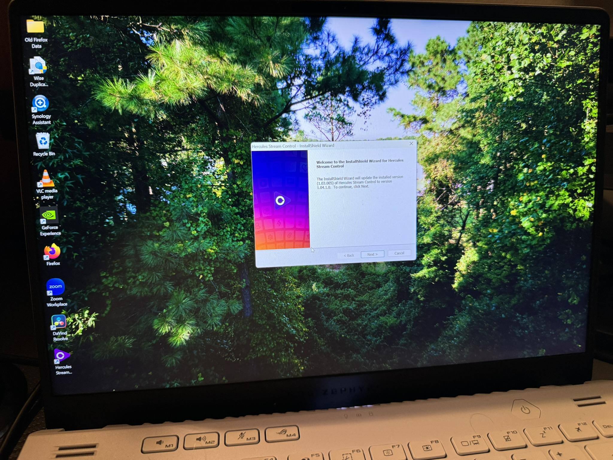 software install on a Windows 11 PC, click to load a larger version