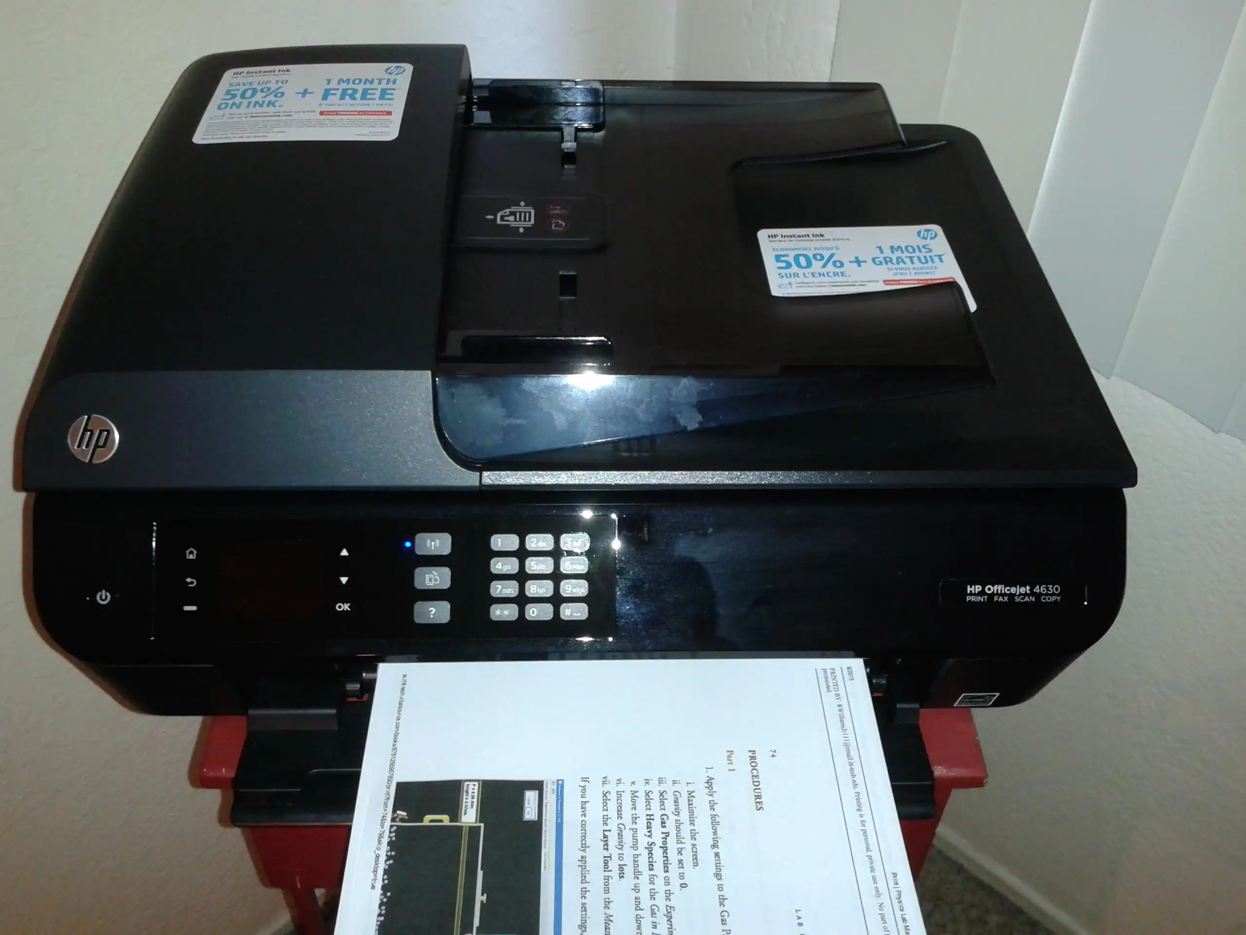 HP Officejet e-All-In-One Printer, click to load a larger version