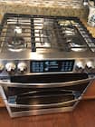 Best Buy: GE Profile Series 6.7 Cu. Ft. Slide-In Double Oven Gas ...