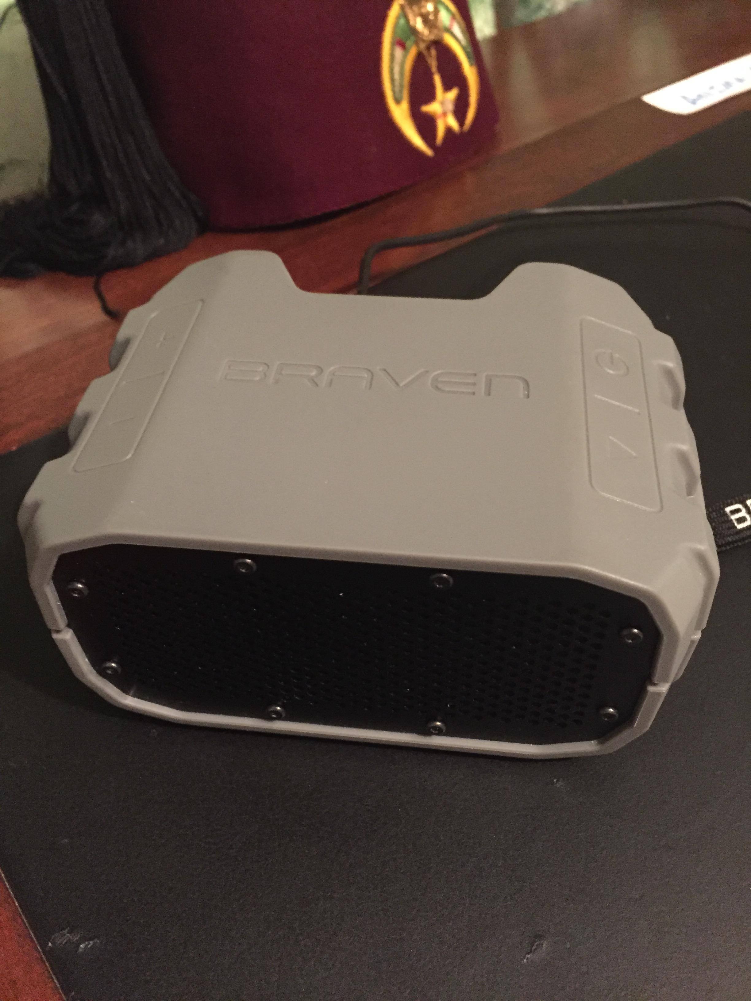 The Braven travel speaker back home! Incomparable!, click to load a larger version