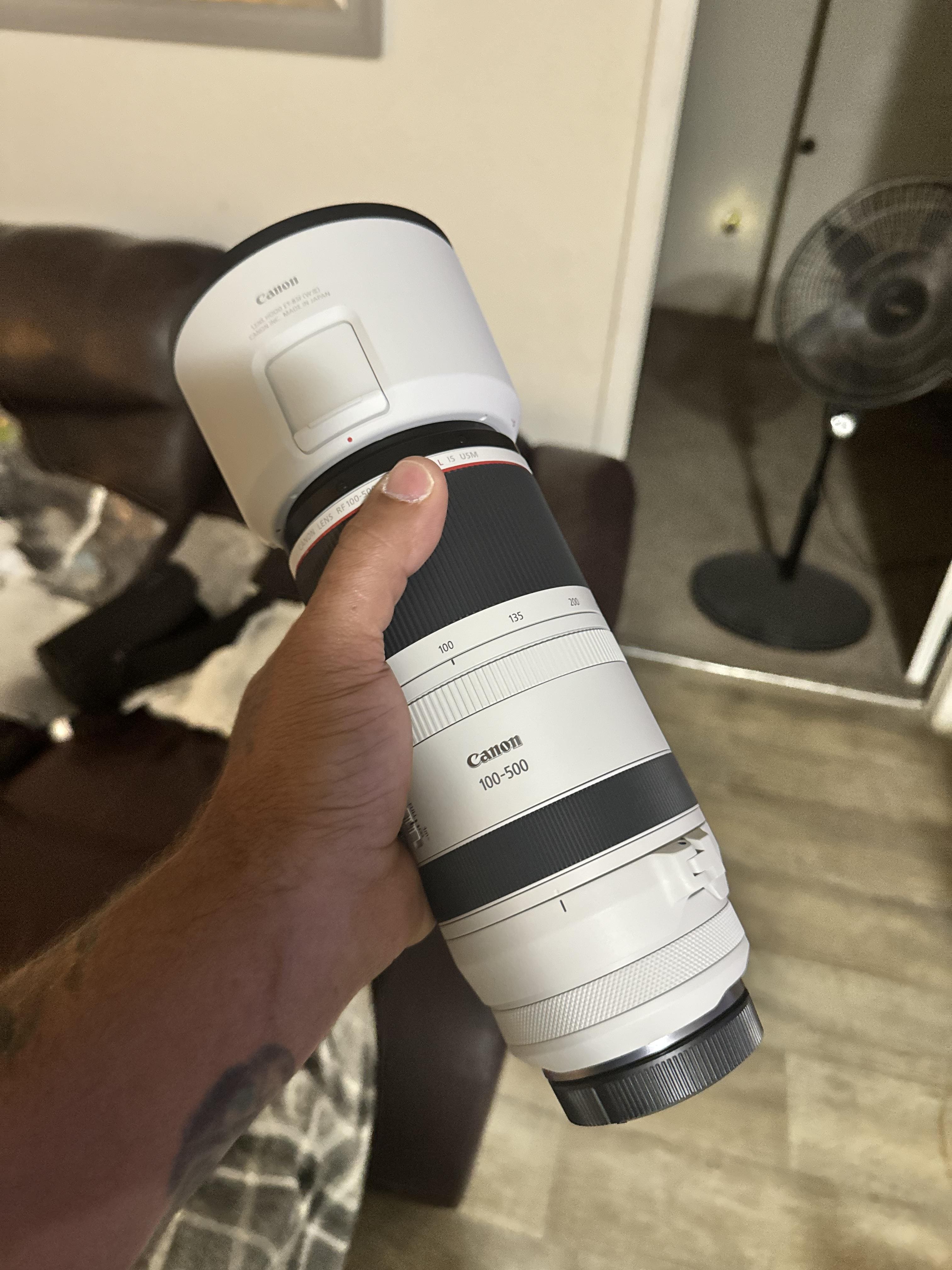 Canon RF100 500mm F4.5 7.1 L IS USM Telephoto Zoom Lens for EOS R