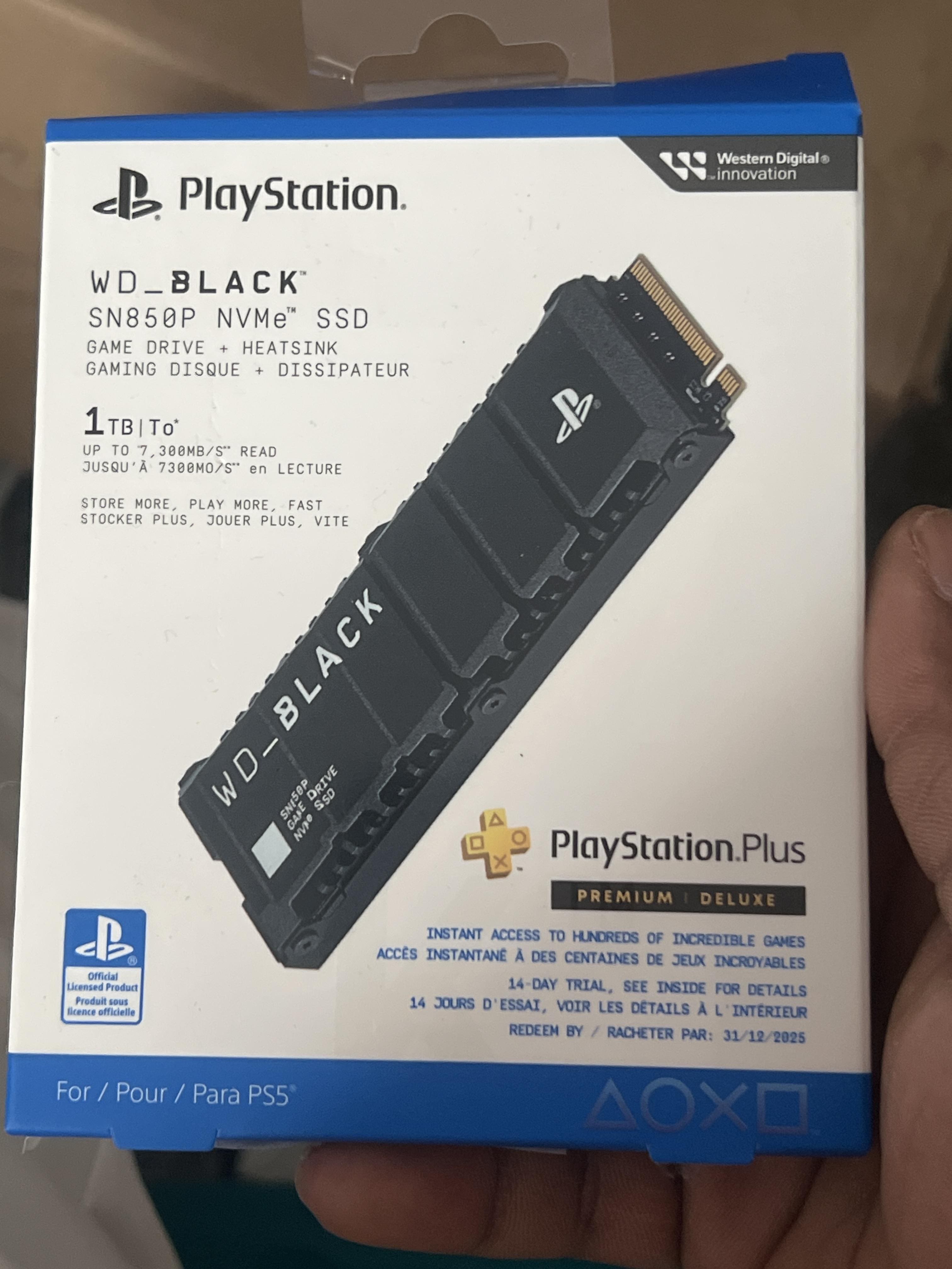 WD BLACK SN850P 1TB Internal SSD PCIe Gen 4 x4 with Heatsink for