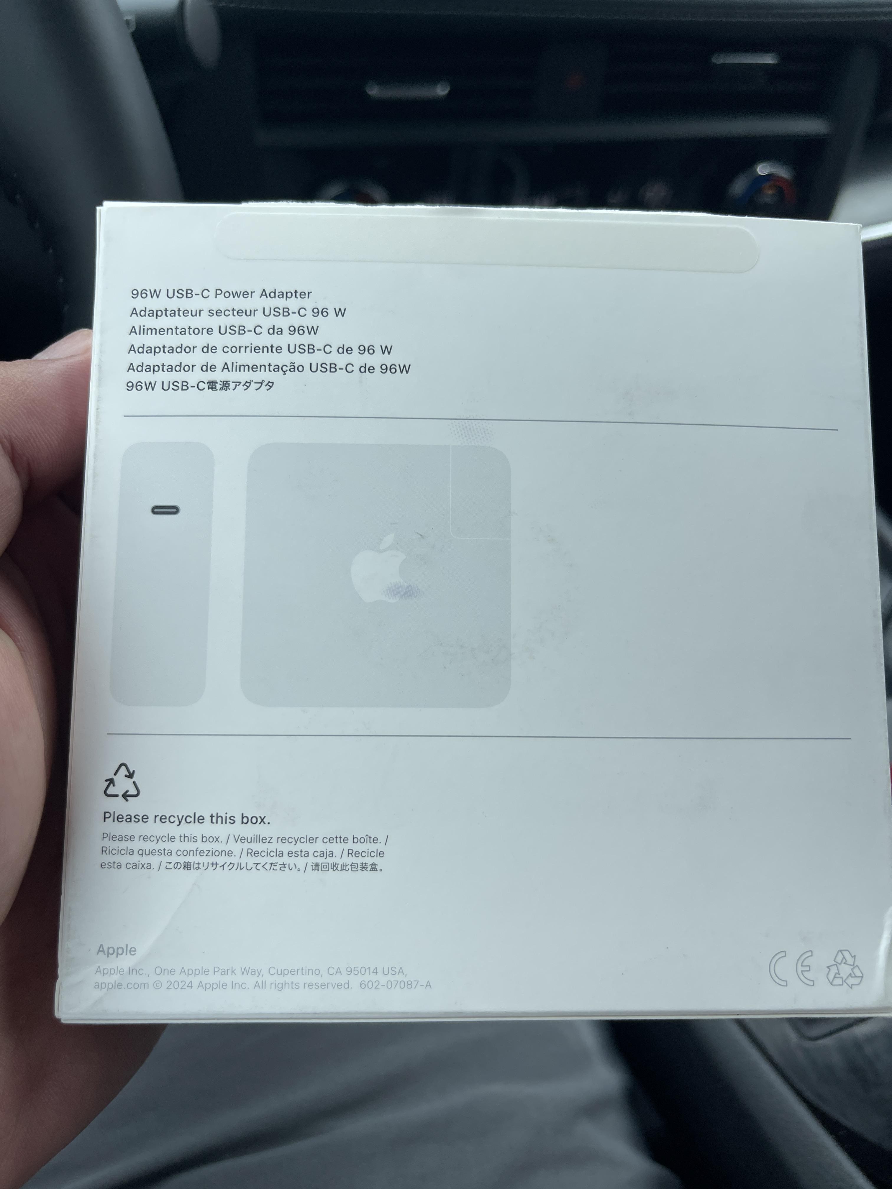 Apple 96W USB C Power Adapter White MW2L3AM/A - Best Buy