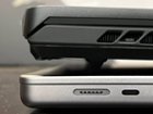 Thickness compared to the much quieter 2021 MacBook Pro 16., click to load a larger version