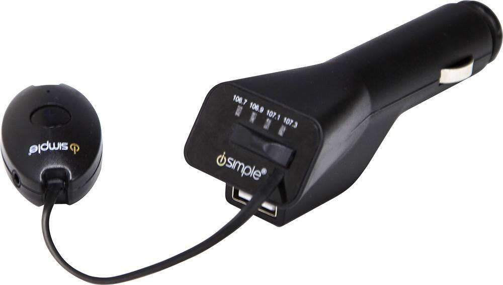 iSimple - Blustream Bluetooth FM Modulator - Black, click to load a larger version