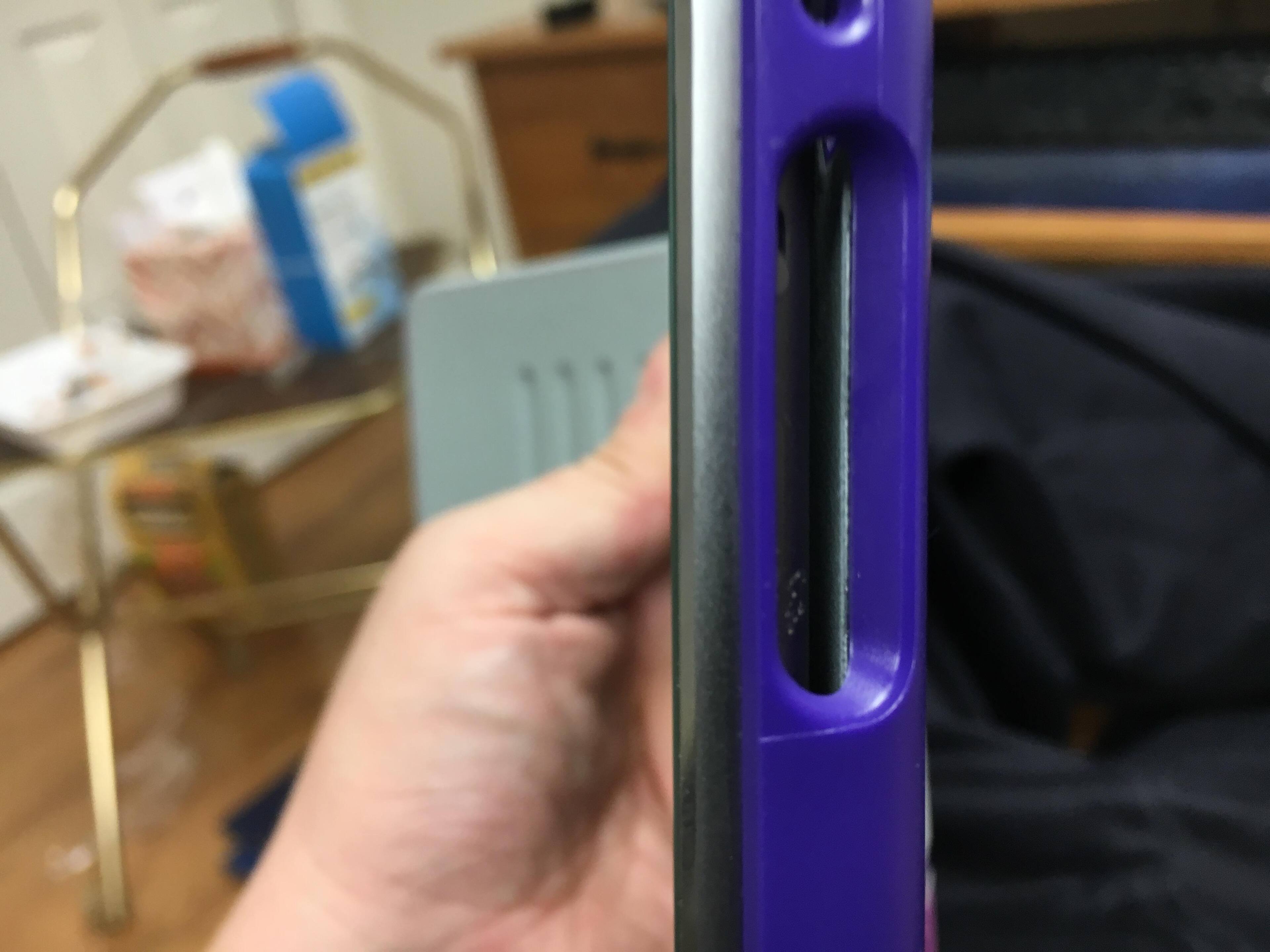 side view where you can see it won't line up, click to load a larger version