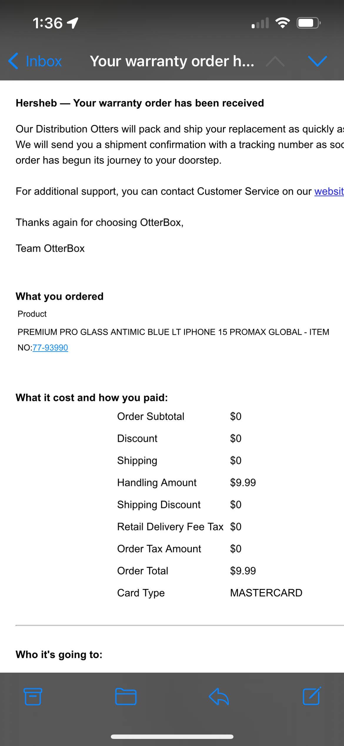 Customer provided image, click to load a larger version