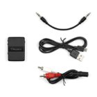TX/RCV unit with included Aux cable, RCA adapter cable, & usb charging cable, click to load a larger version