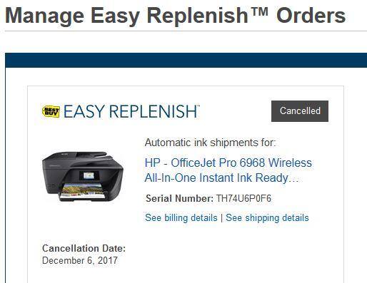 Cancelled before I got home from Best Buy Store, click to load a larger version