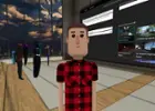 A selfie I took at a VR social event in Altspace VR using the Go., click to load a larger version