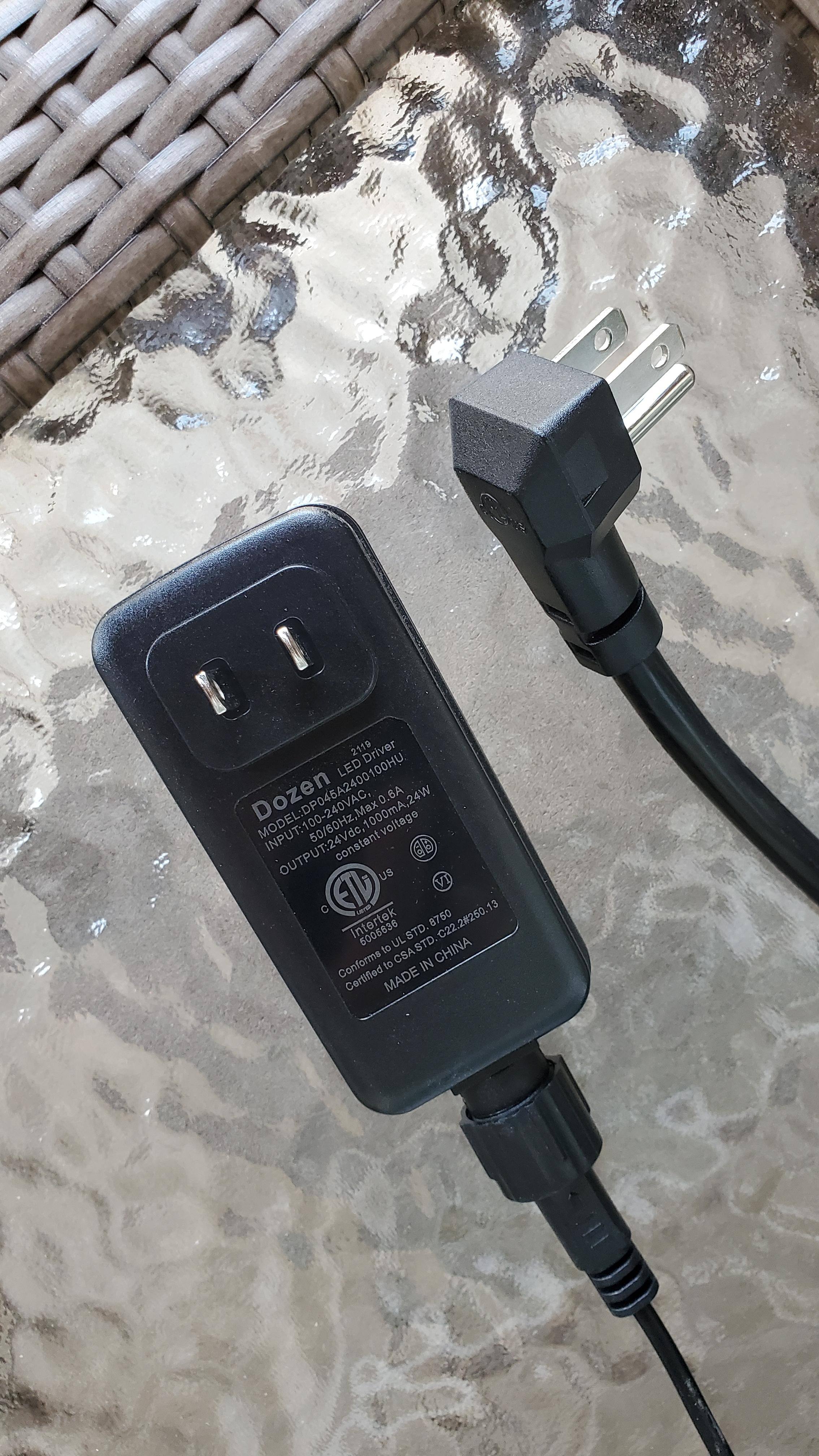 Twinkly Power Brick on Left, click to load a larger version