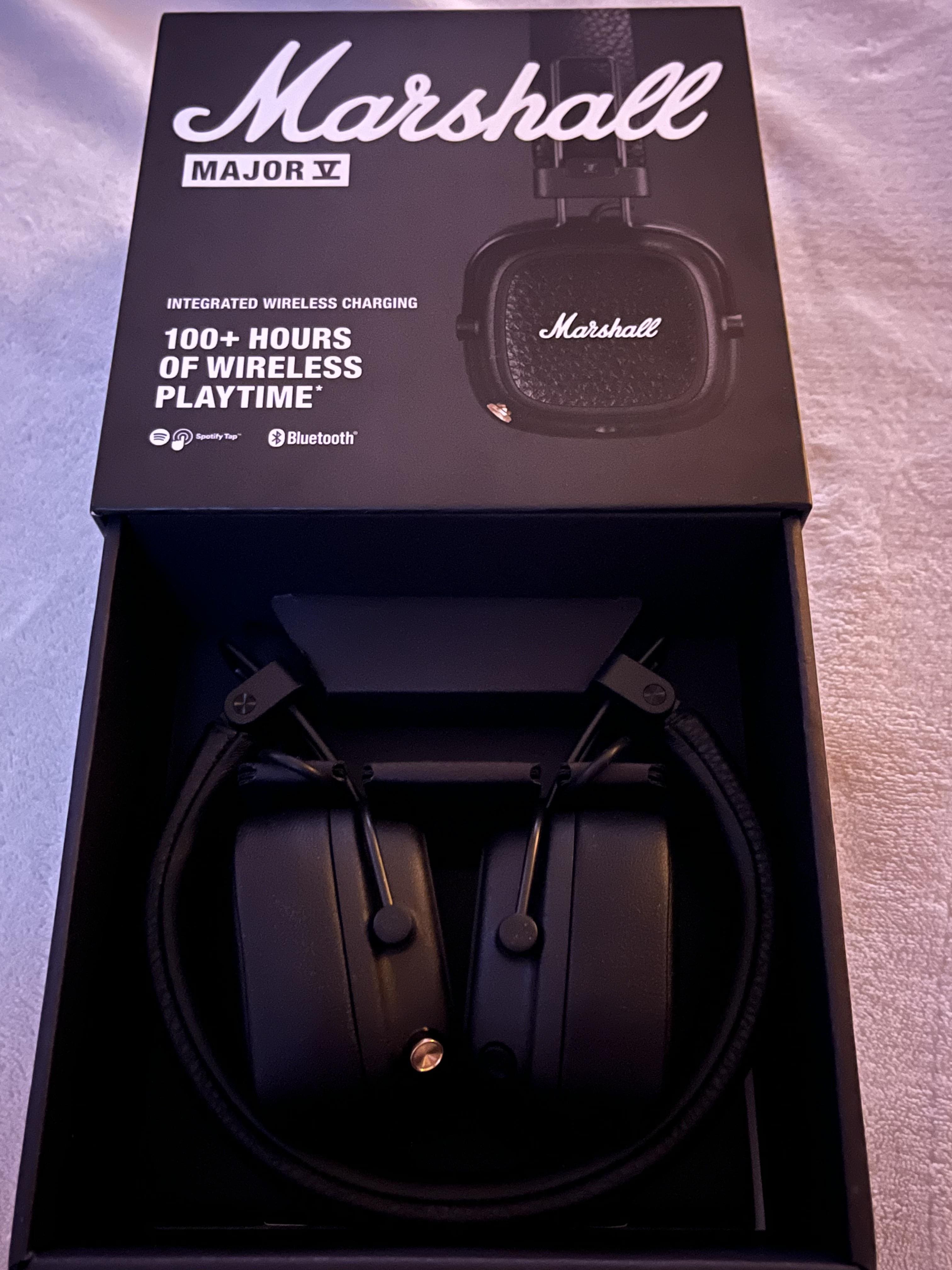 Marshall Major V Wireless On Ear Bluetooth Headphones with