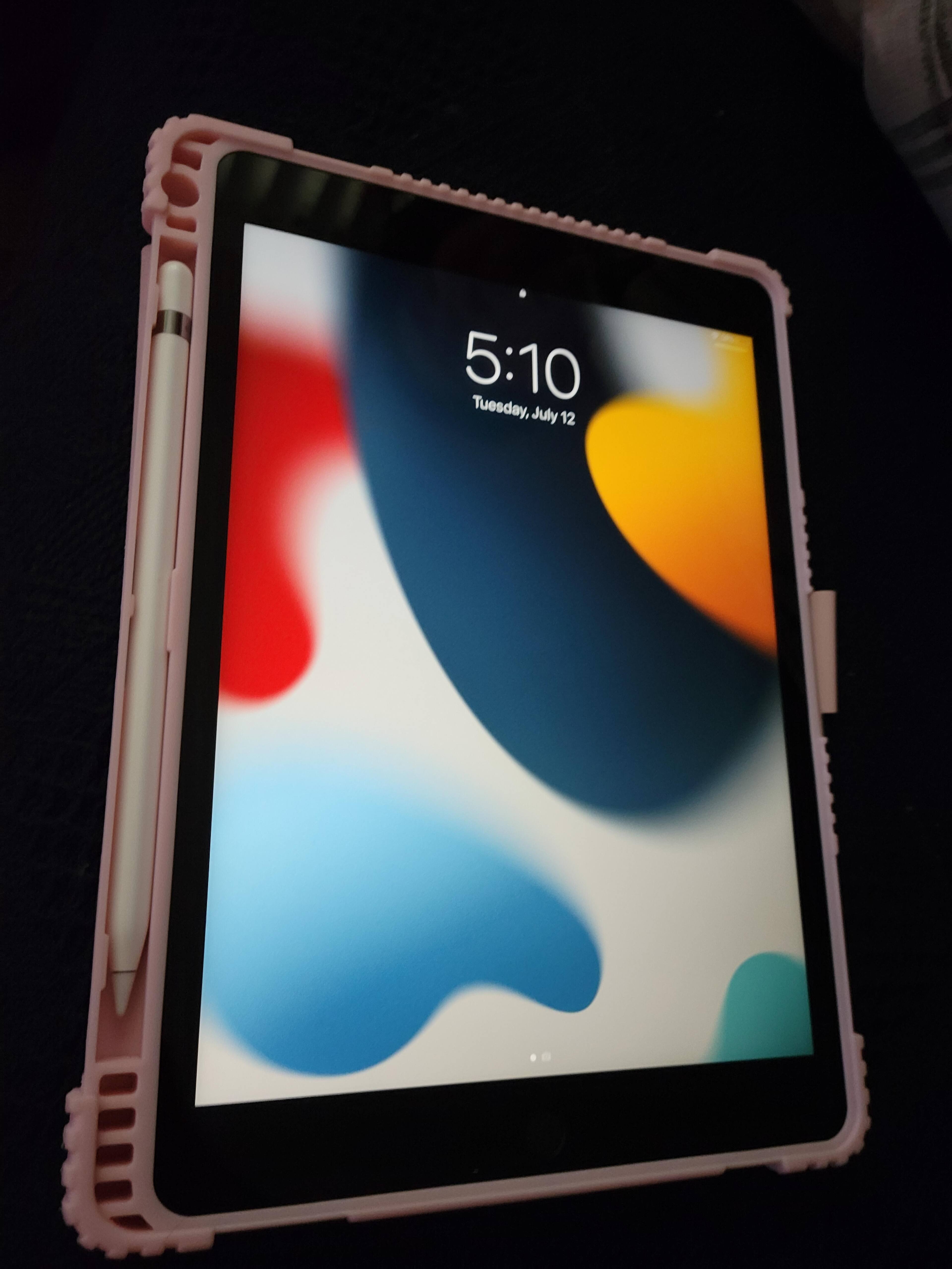 Holds iPad and Apple Pencil snugly., click to load a larger version
