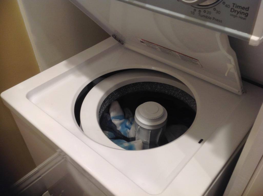 One week old. Repairmen just left. Machine is level. Tub is obviously not., click to load a larger version