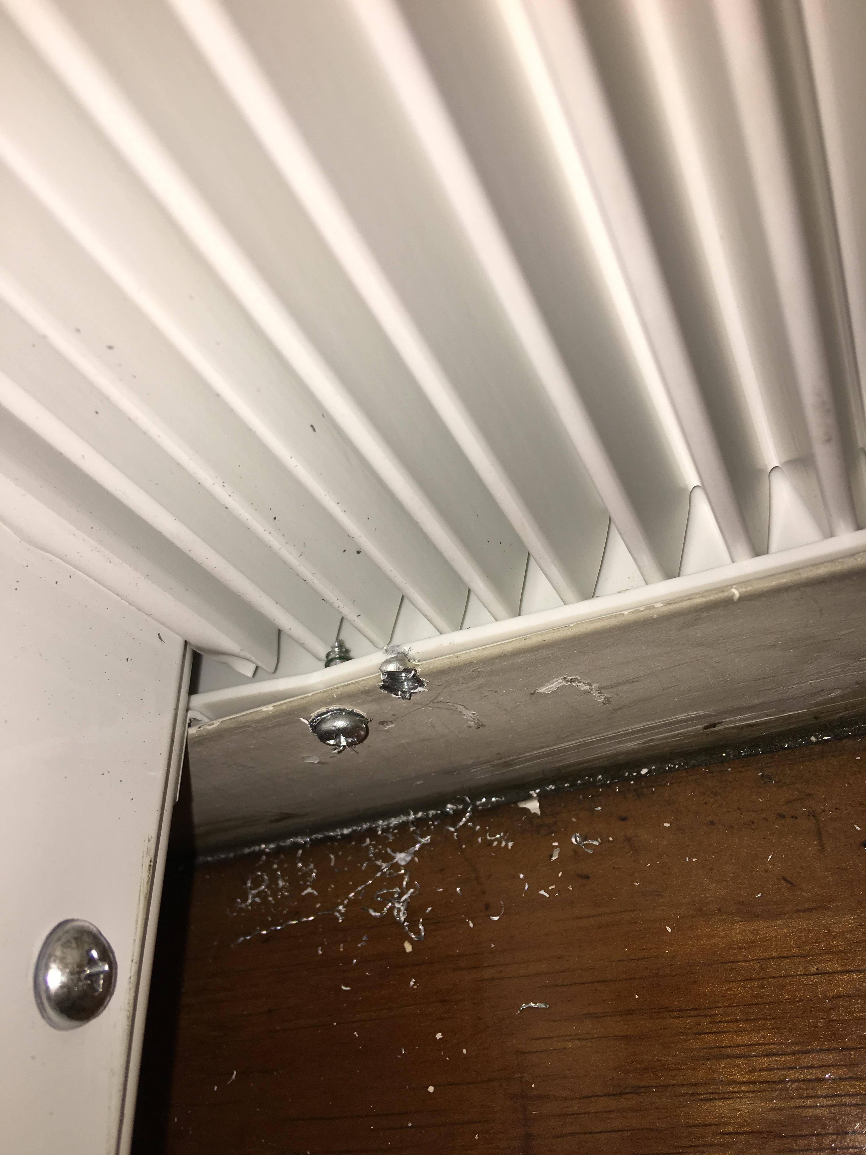 Window damaged & ac damaged by installation, click to load a larger version