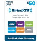 Siriusxm 50 Prepaid Service Card For Siriusxm Satellite Radio Multi