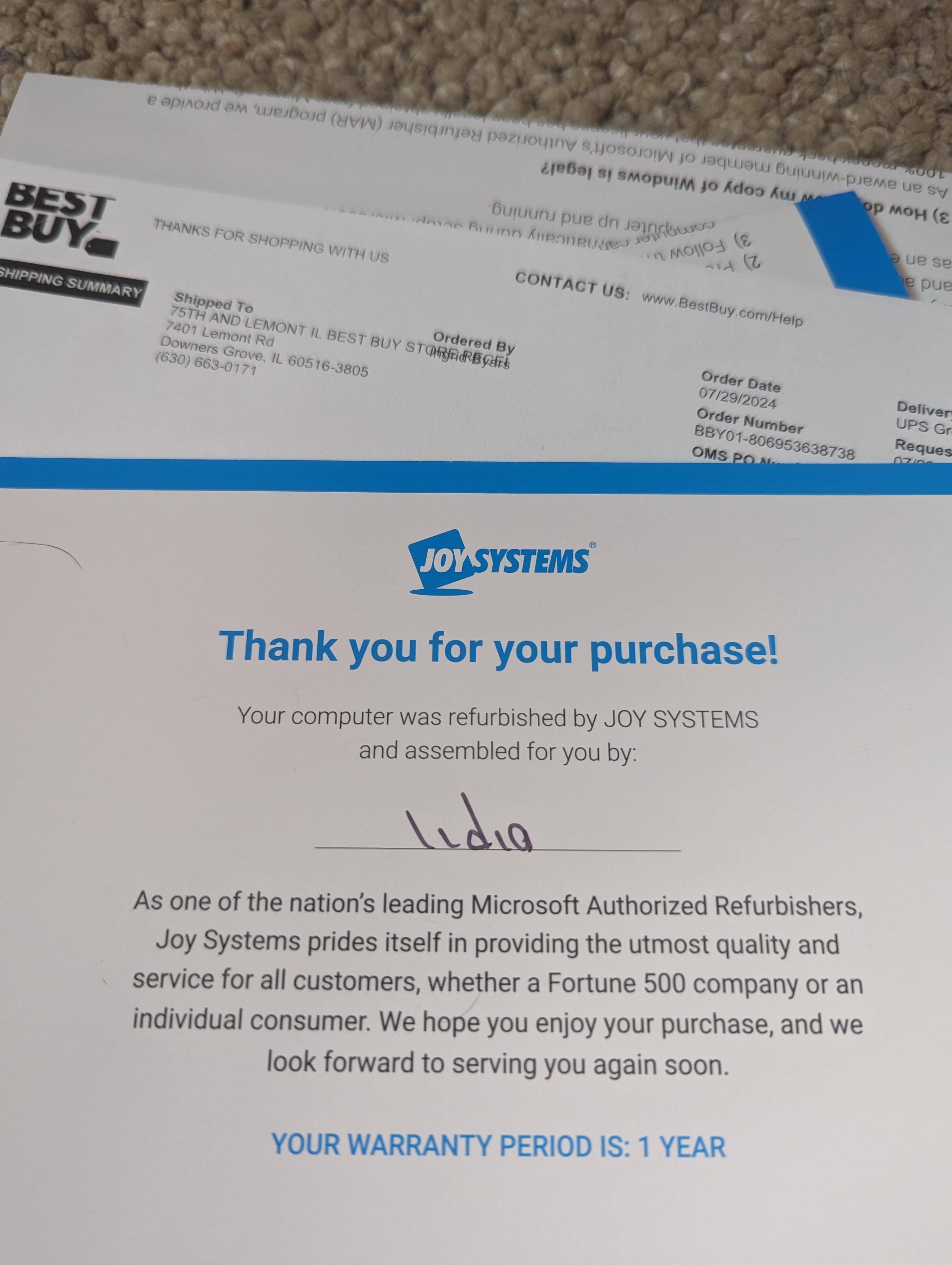 Customer provided, click to load a larger version