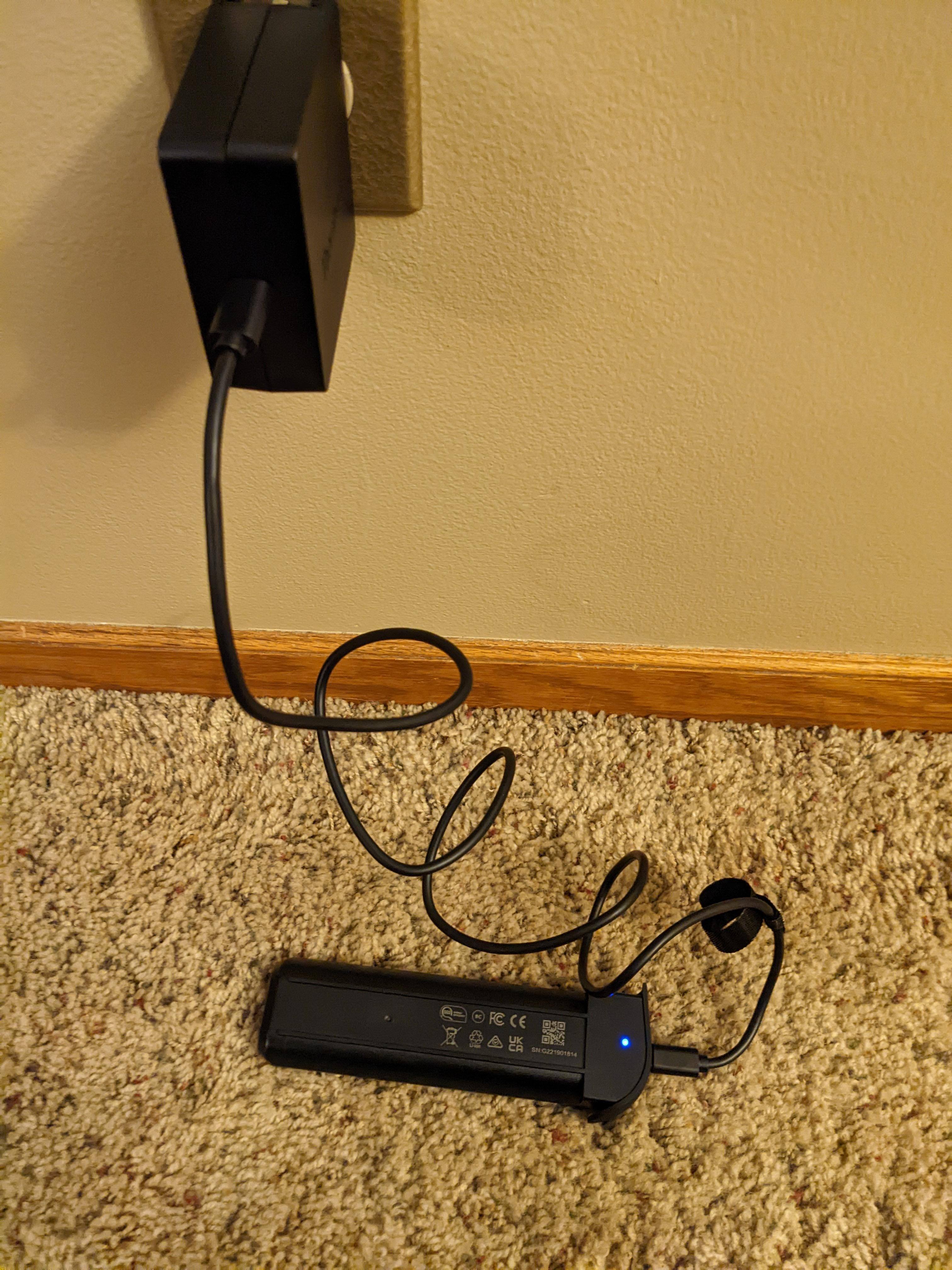 Removable battery for USB-C charging, click to load a larger version