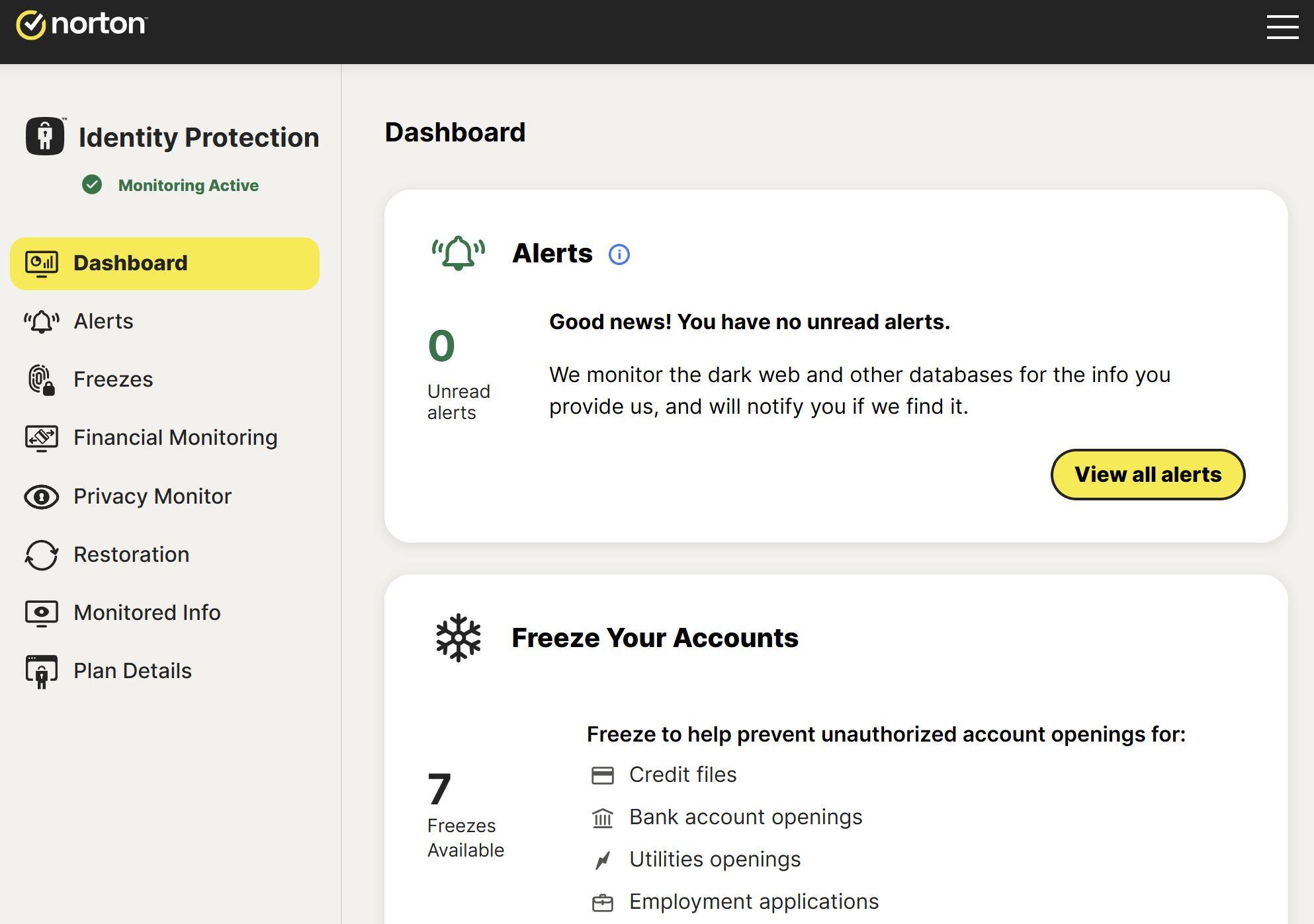 Identity protection, click to load a larger version