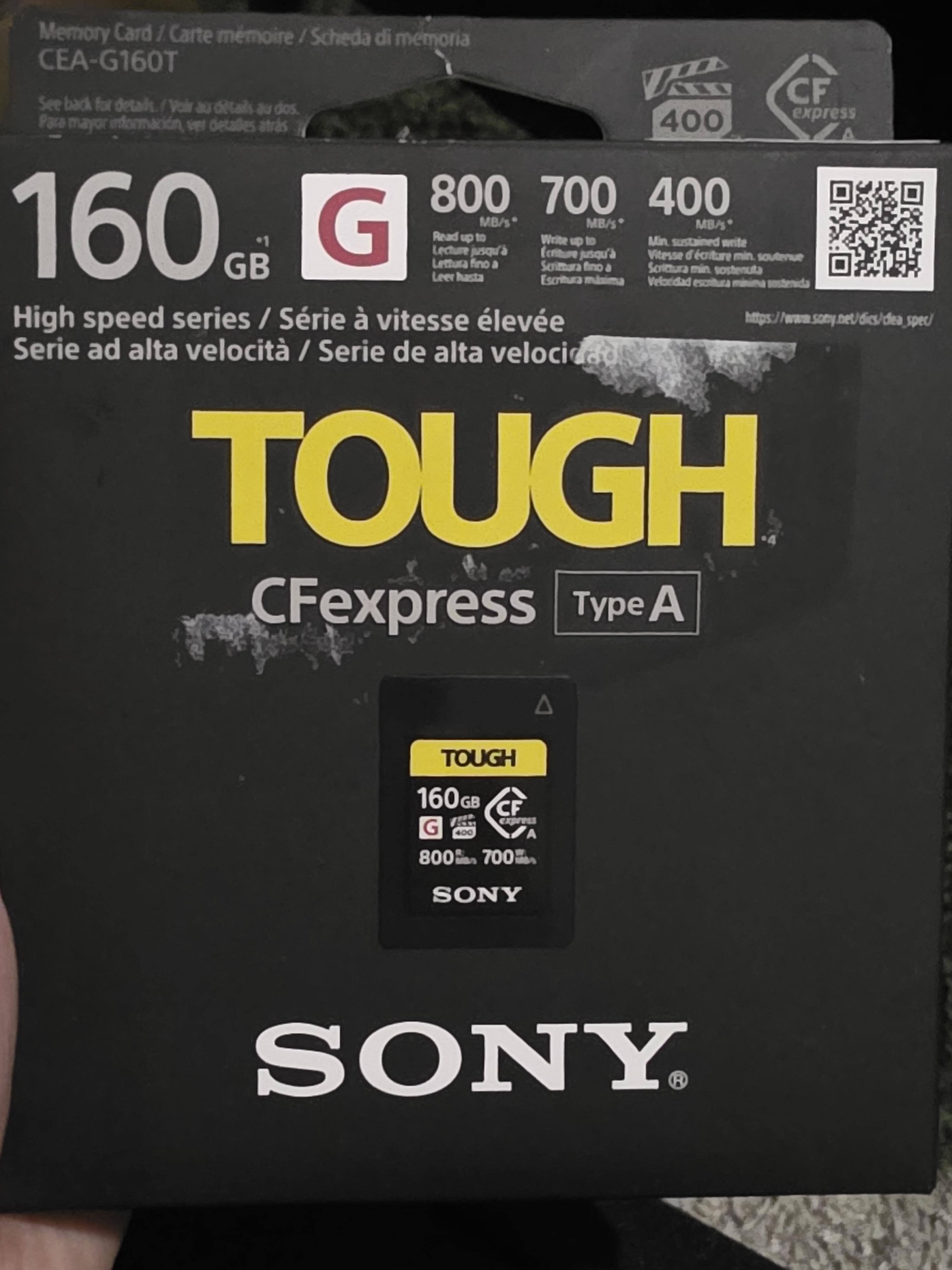 Sony CEAG160T 160GB CFexpress Type A Memory Card CEAG160T - Best Buy