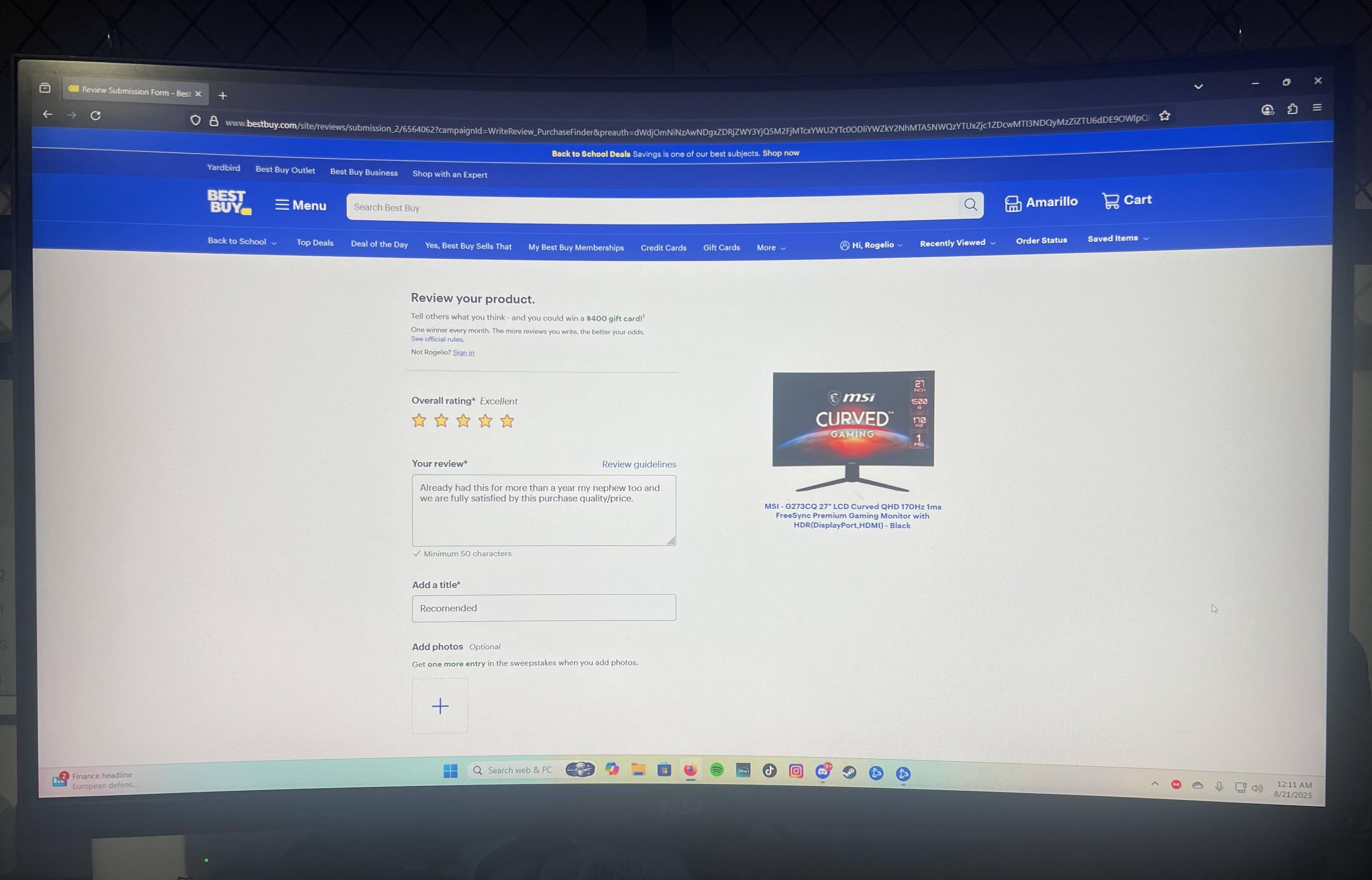 Customer provided, click to load a larger version