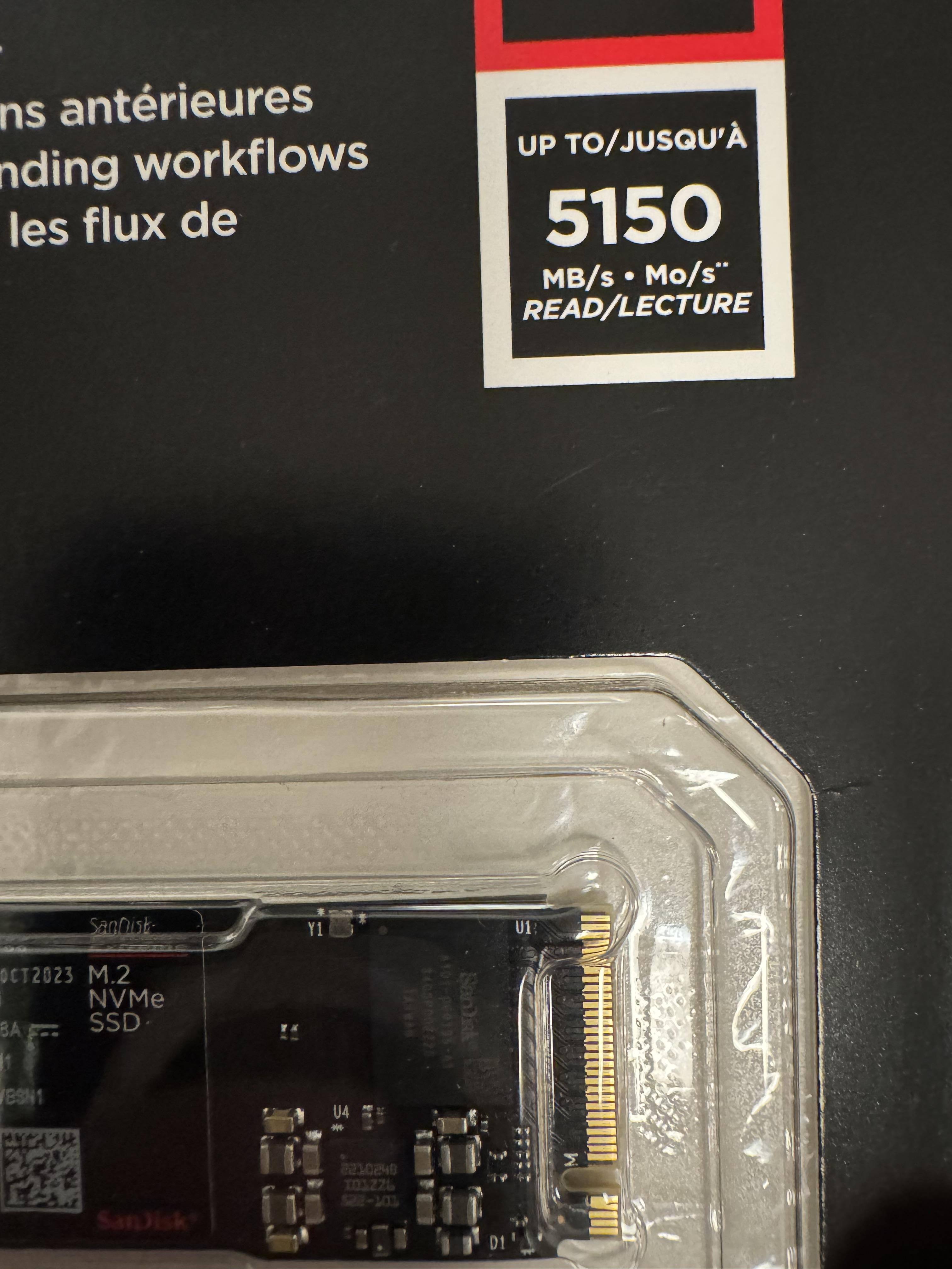 SanDisk Extreme M.2 1TB Internal SSD PCIe Gen 4x4 NVMe