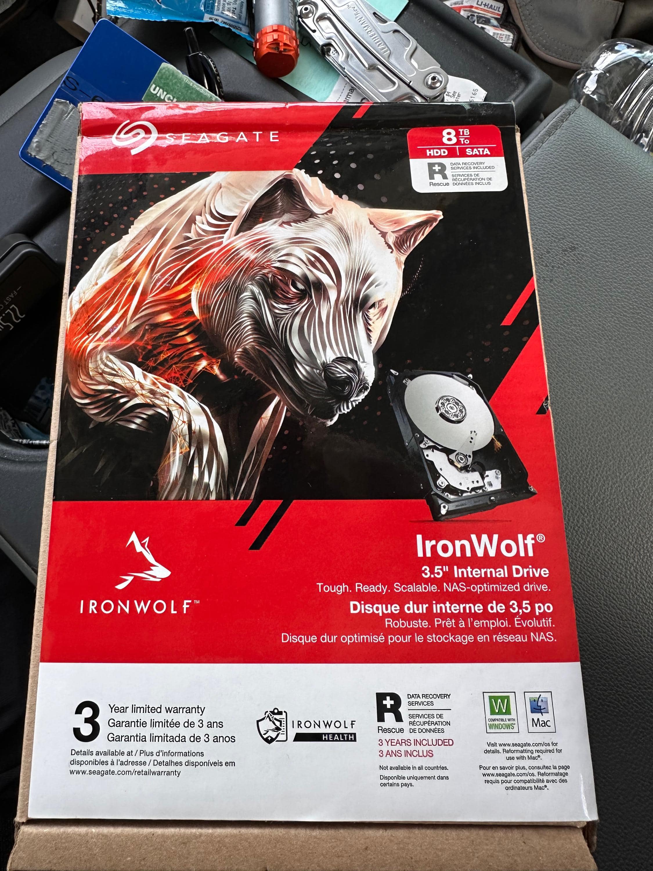 Seagate IronWolf 8TB NAS Internal Hard Drive with Rescue Data