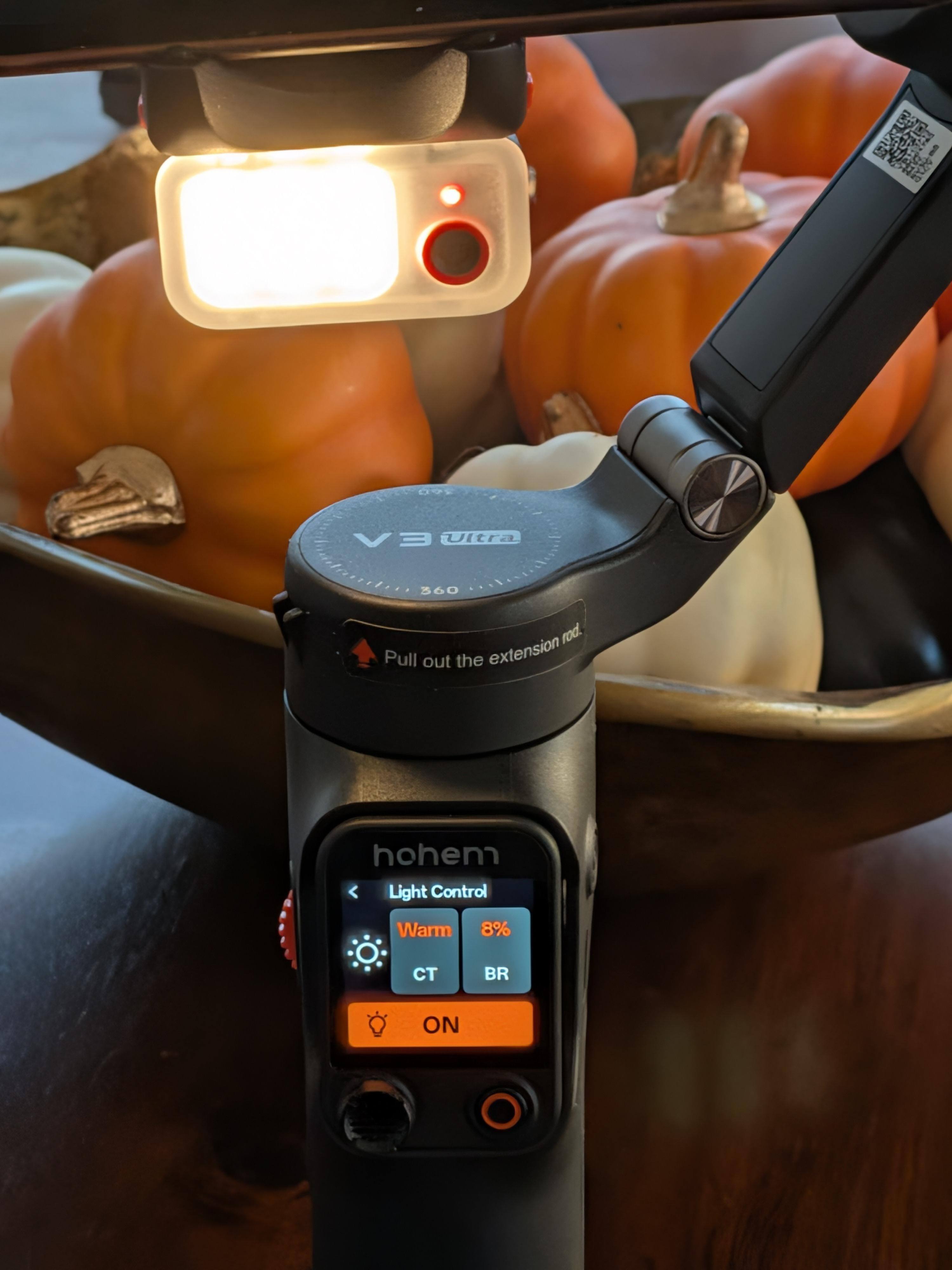 tracker with built in light, controls on the removable remote, click to load a larger version