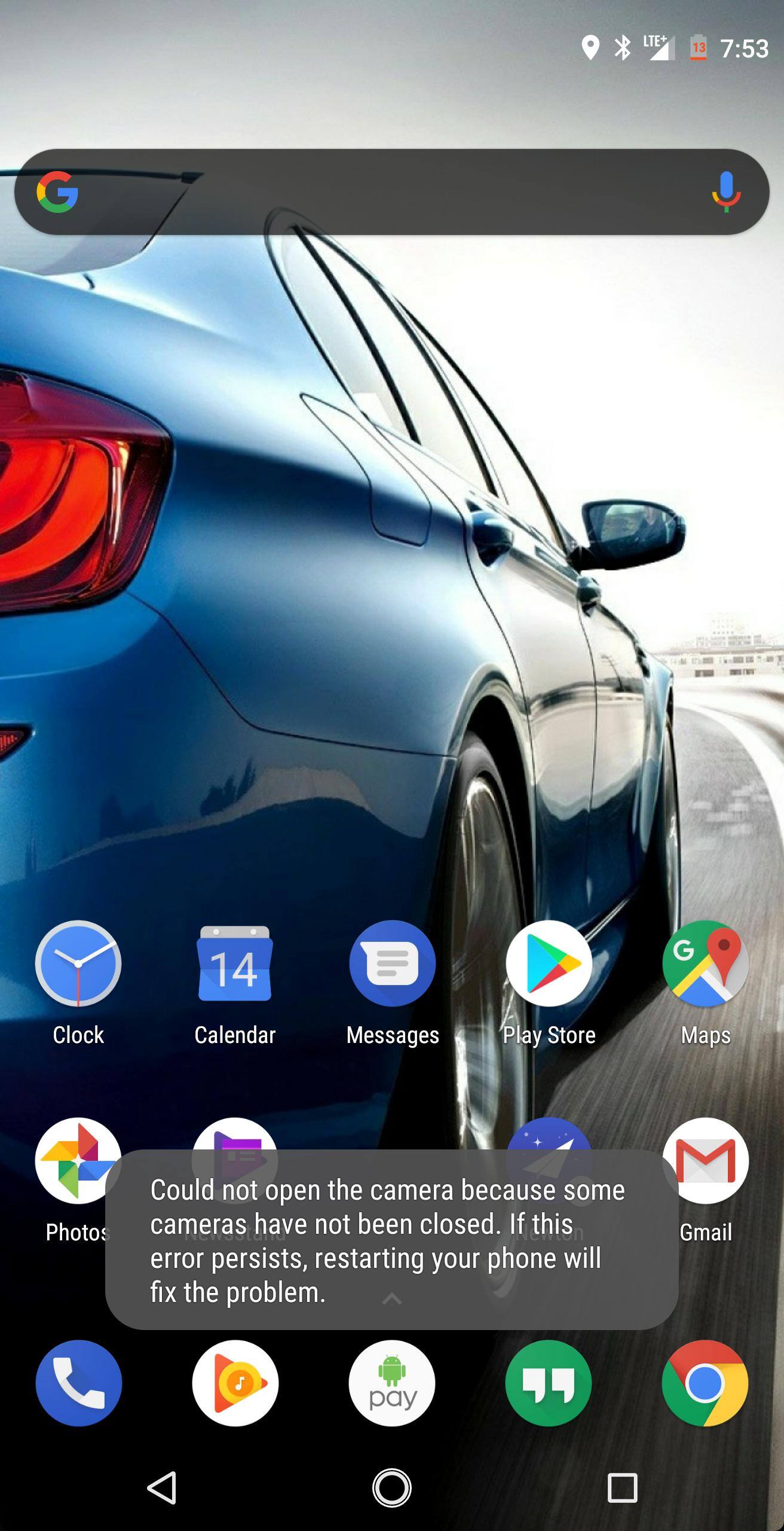 Camera app constantly crashing, click to load a larger version