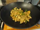 Thai dinner in my new WOK, click to load a larger version