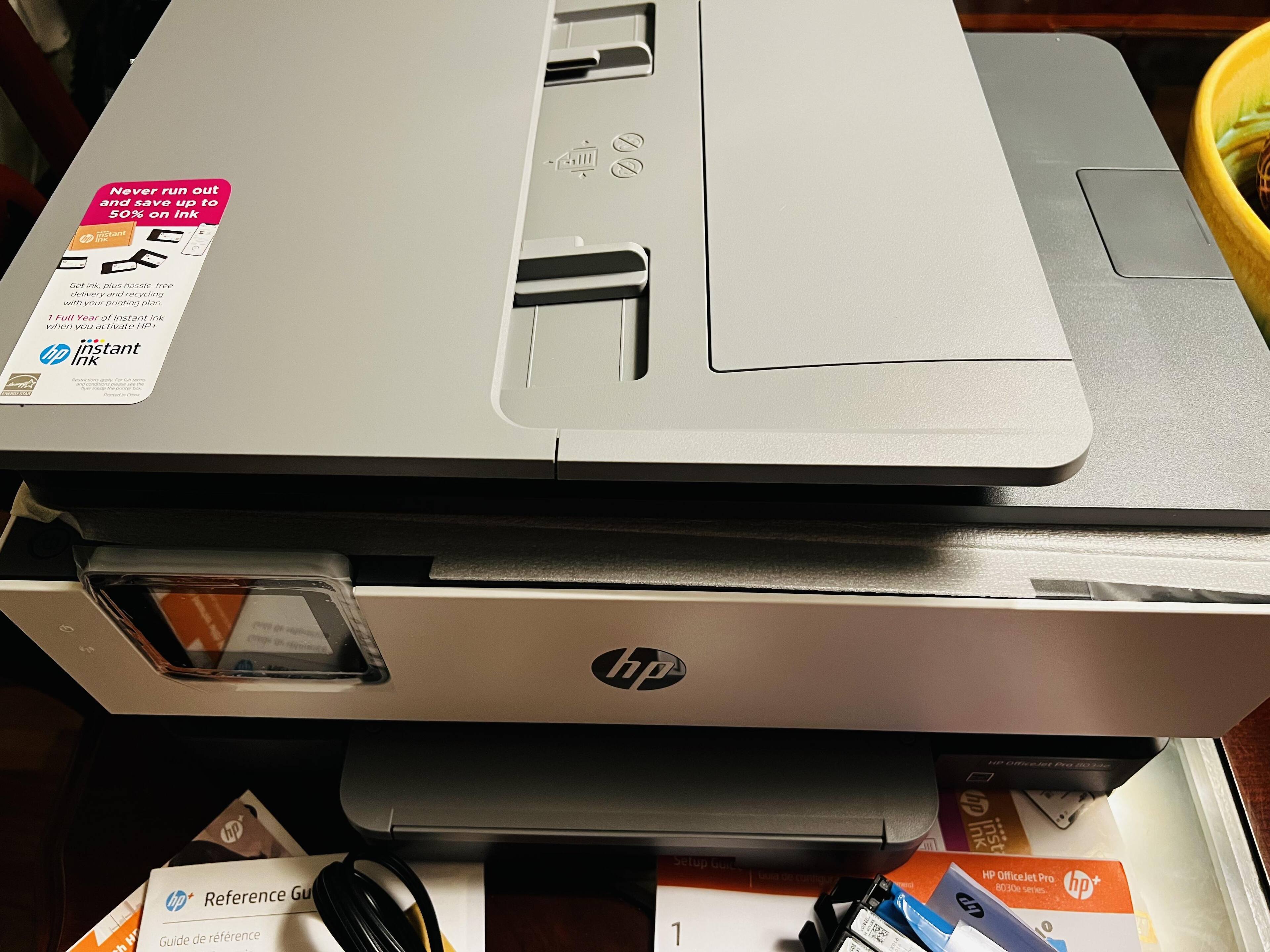 Top of printer, click to load a larger version