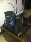 Presonus speakers attached to audio output of Sony TV., click to load a larger version