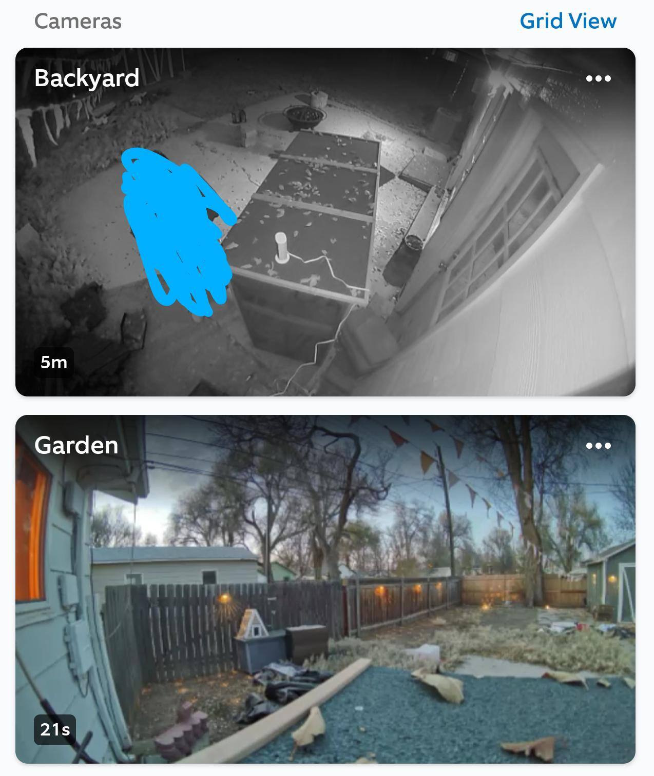 Top is my old Rng camera, bottom is the Outdoor Cam Pro, click to load a larger version