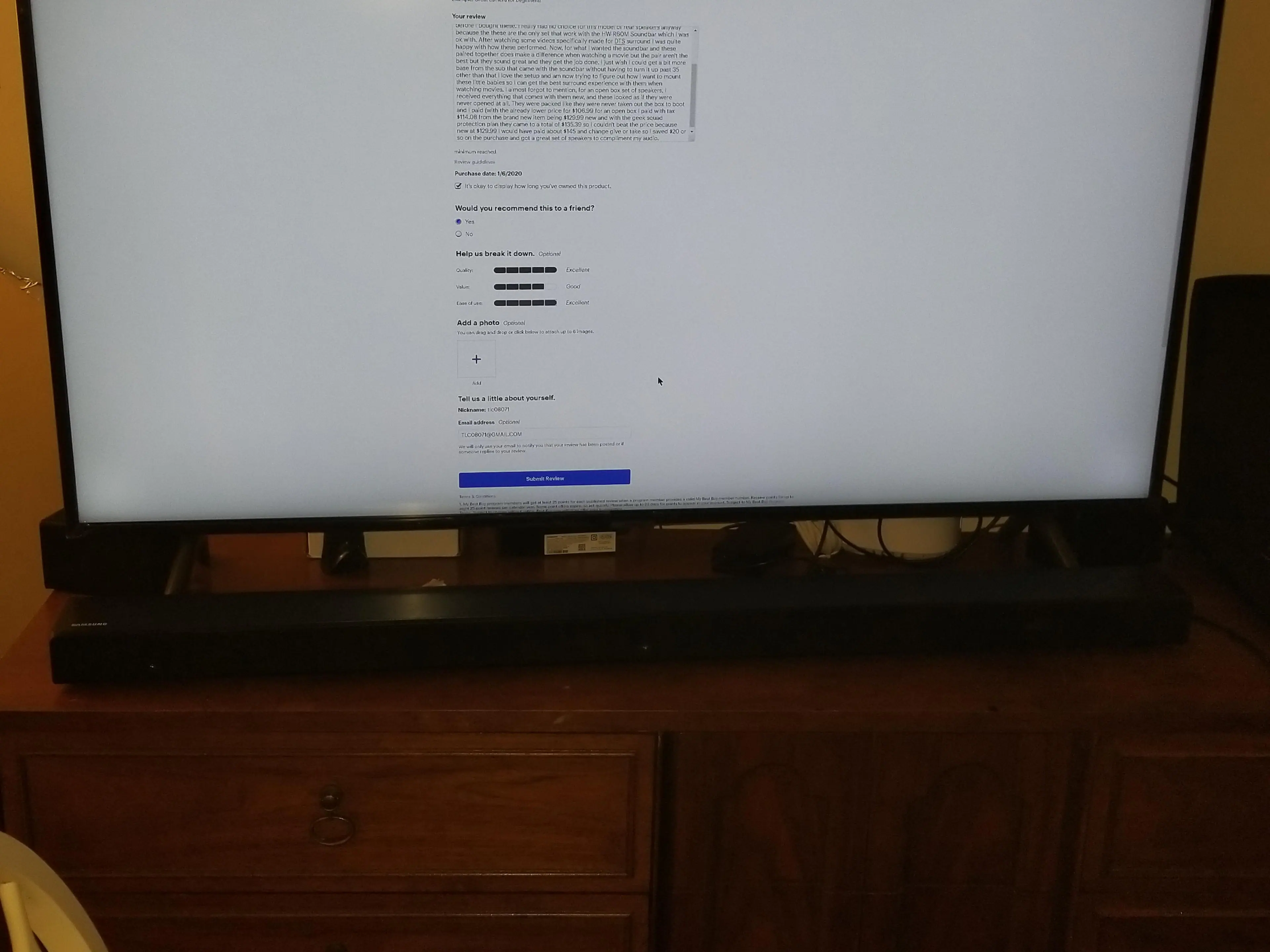 Customer provided image, click to load a larger version